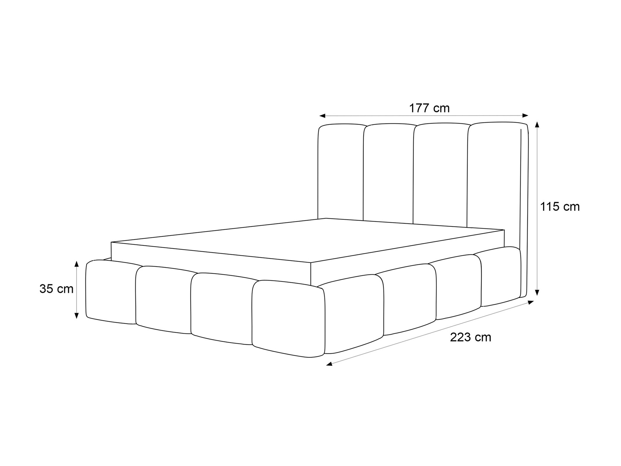 Bed Martinez 117 (Coral 85)