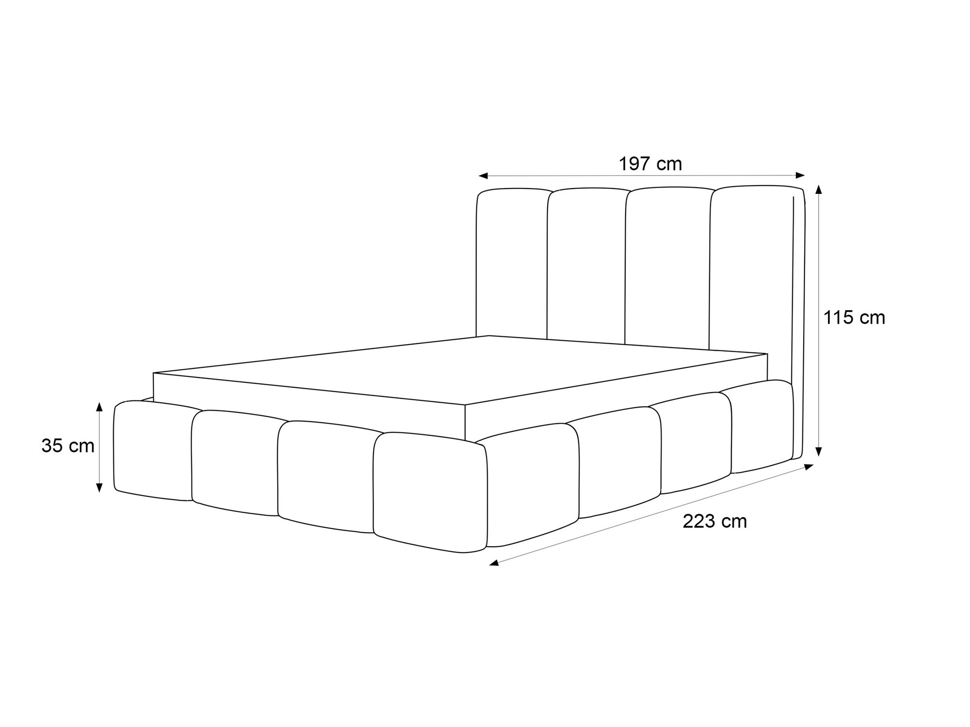 Bed Martinez 117 (Coral 85)