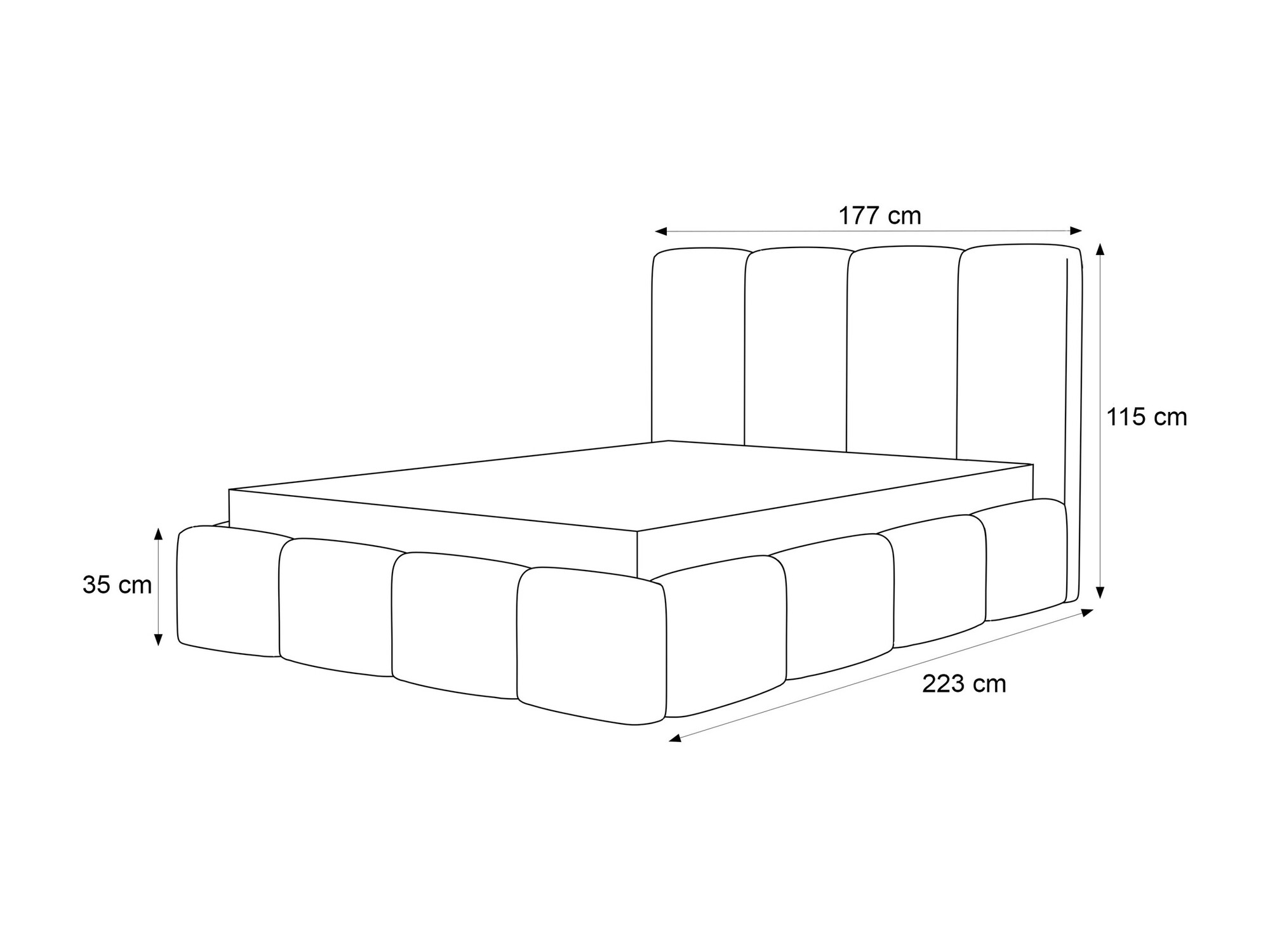 Bed Martinez 117 (Jasmine 90)