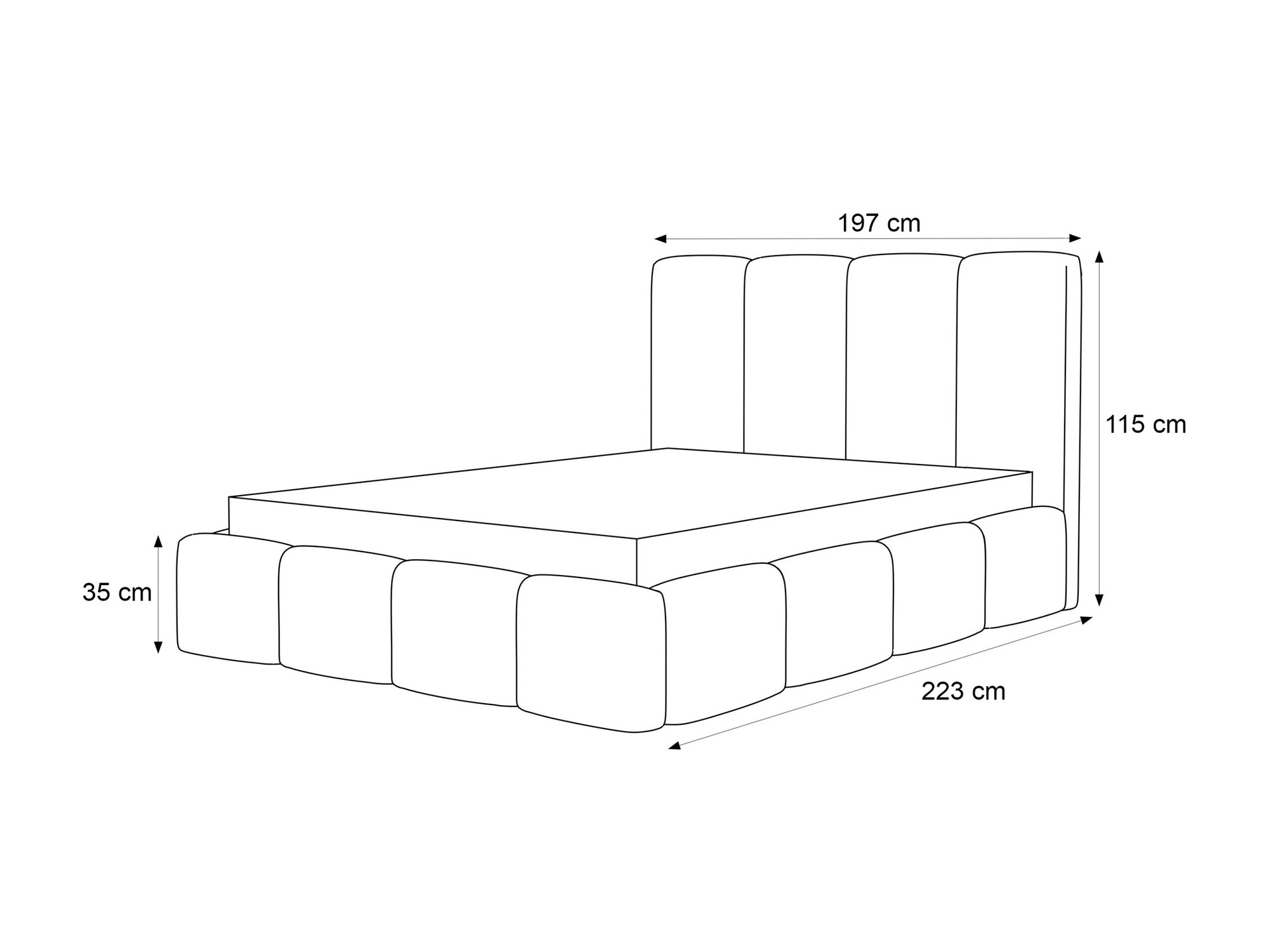 Bed Martinez 117 (Jasmine 90)
