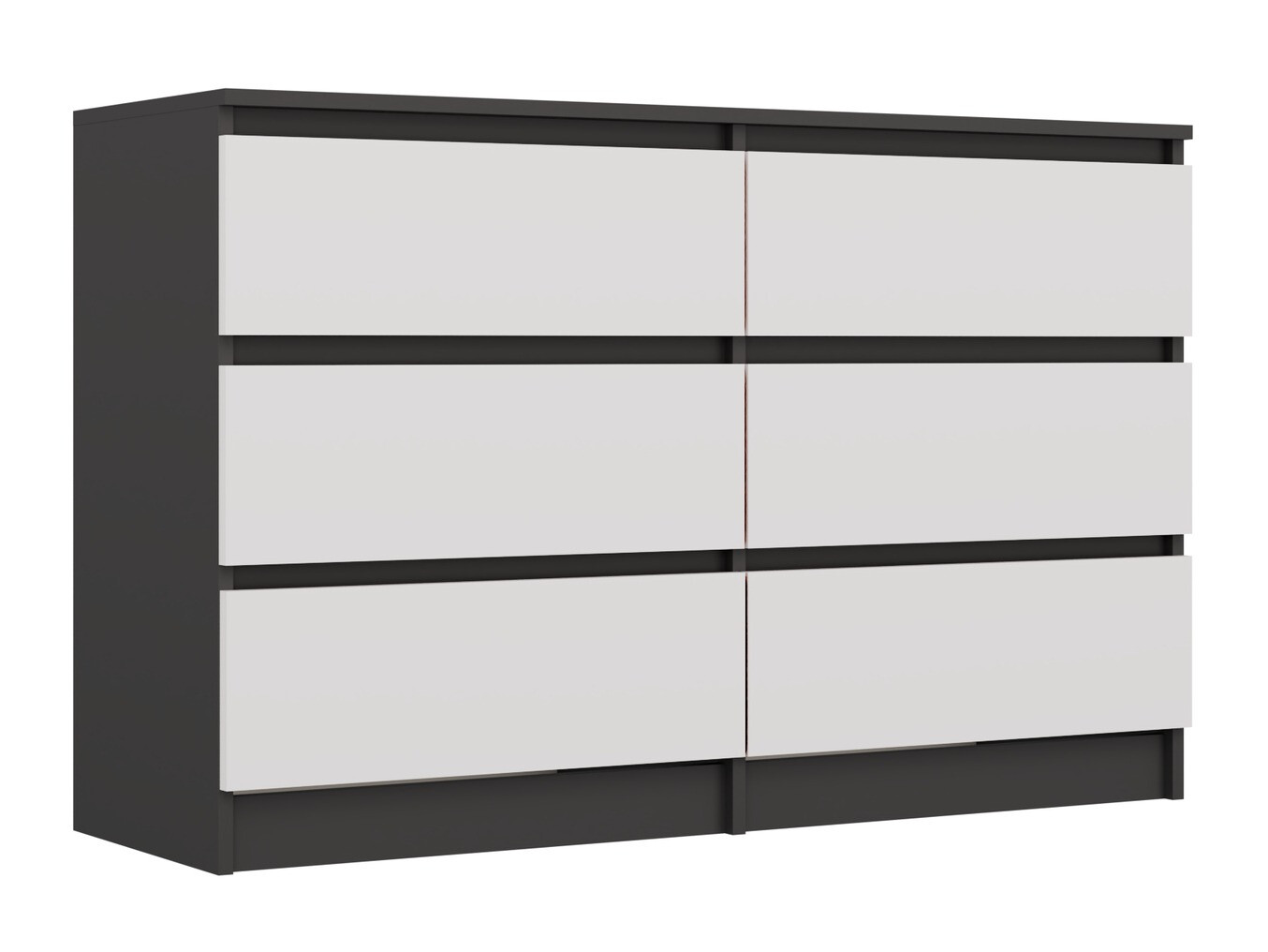 Chest of drawers Elbvelu 103 (Anthracite + White)