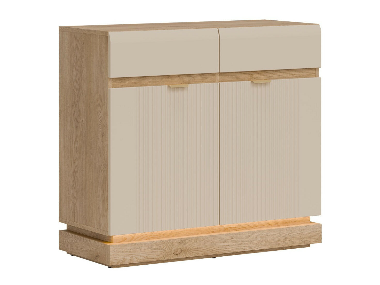 Chest of drawers Teselbu 102 (Cashmere + Oak)