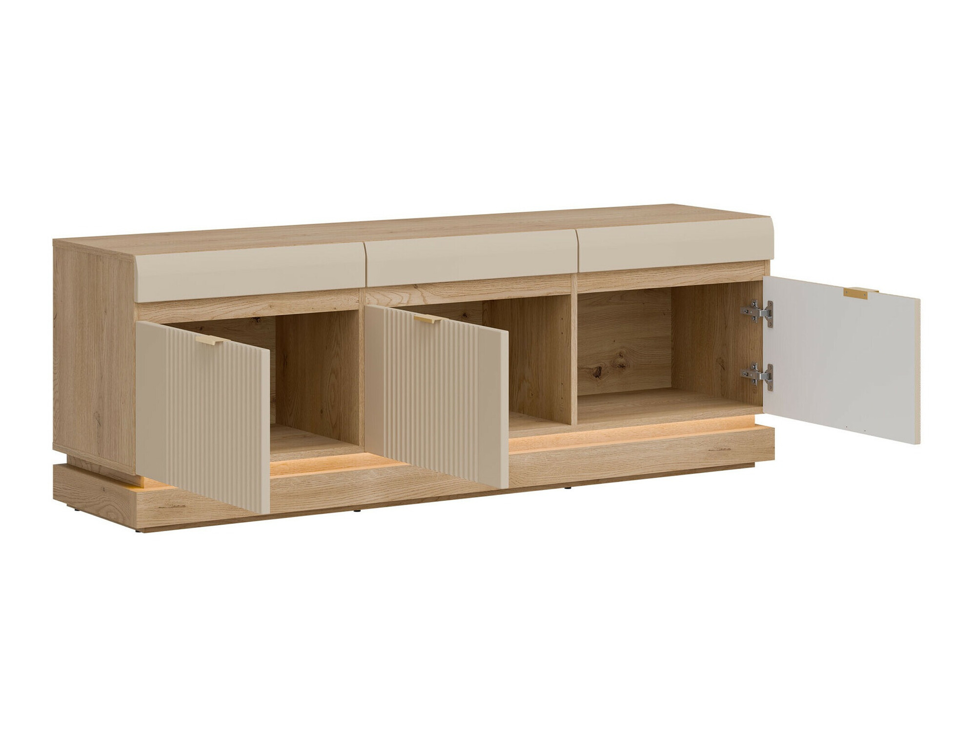 TV stand Teselbu 100 (Cashmere + Torro oak)