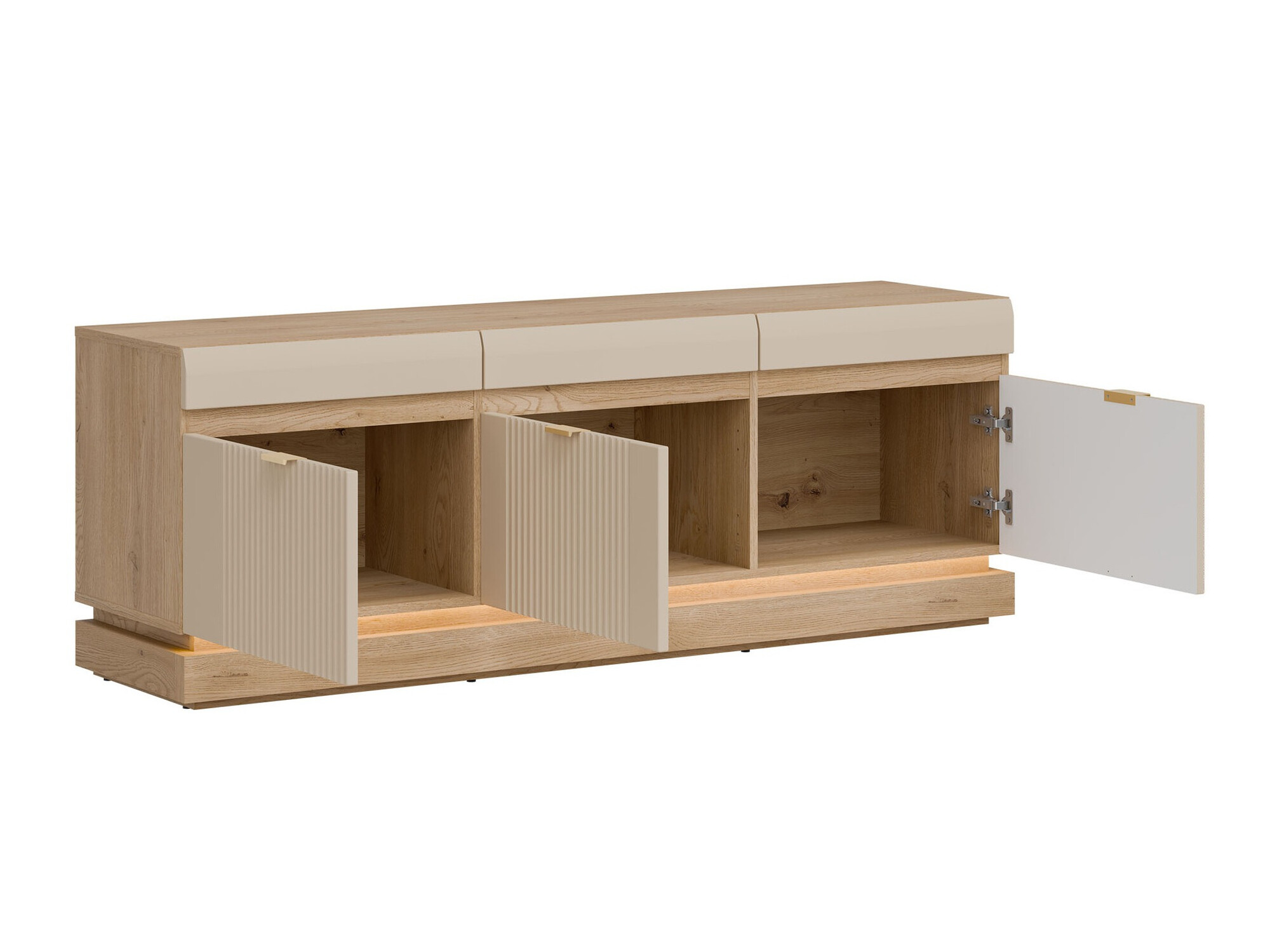 TV stand Teselbu 100 (Cashmere + Torro oak)