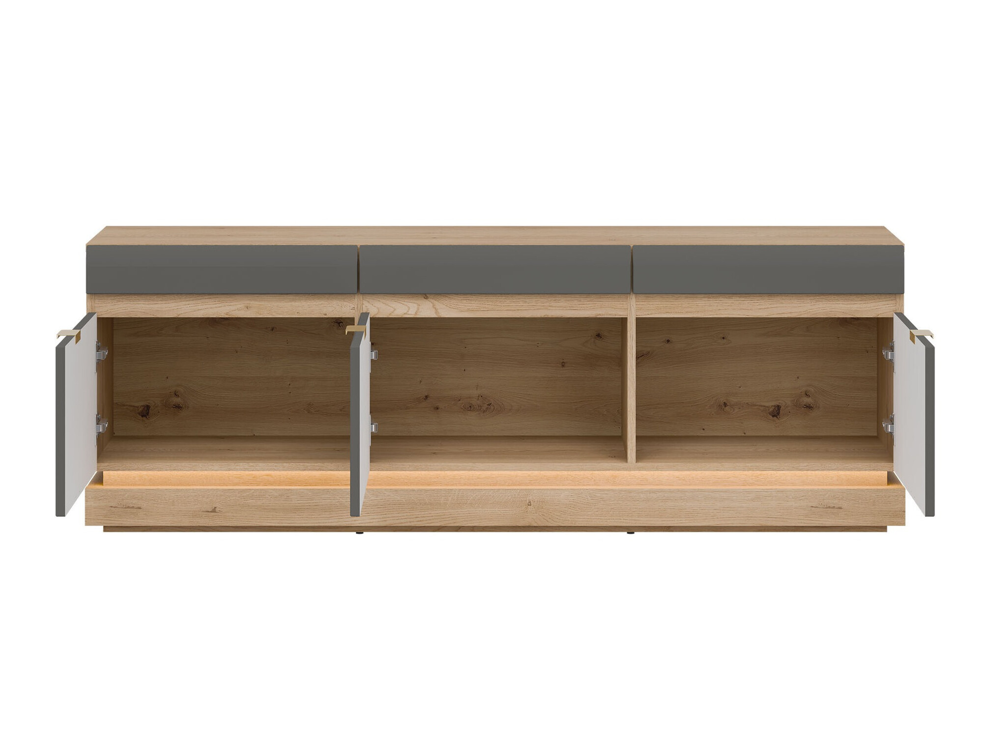 TV stand Teselbu 100 (Grey + Torro oak)