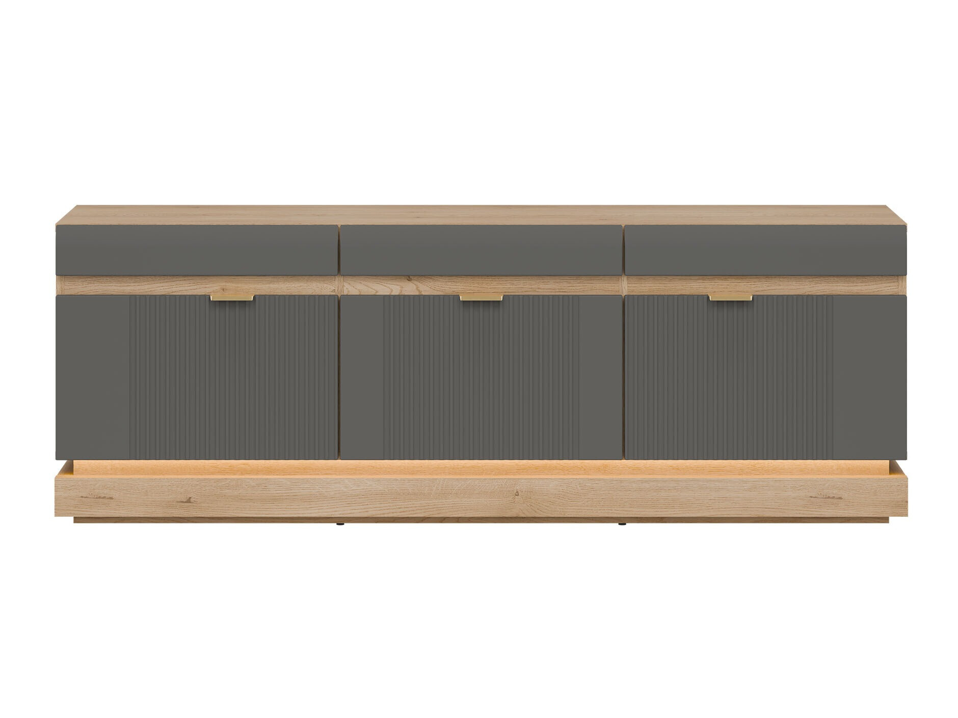 TV stand Teselbu 100 (Grey + Torro oak)