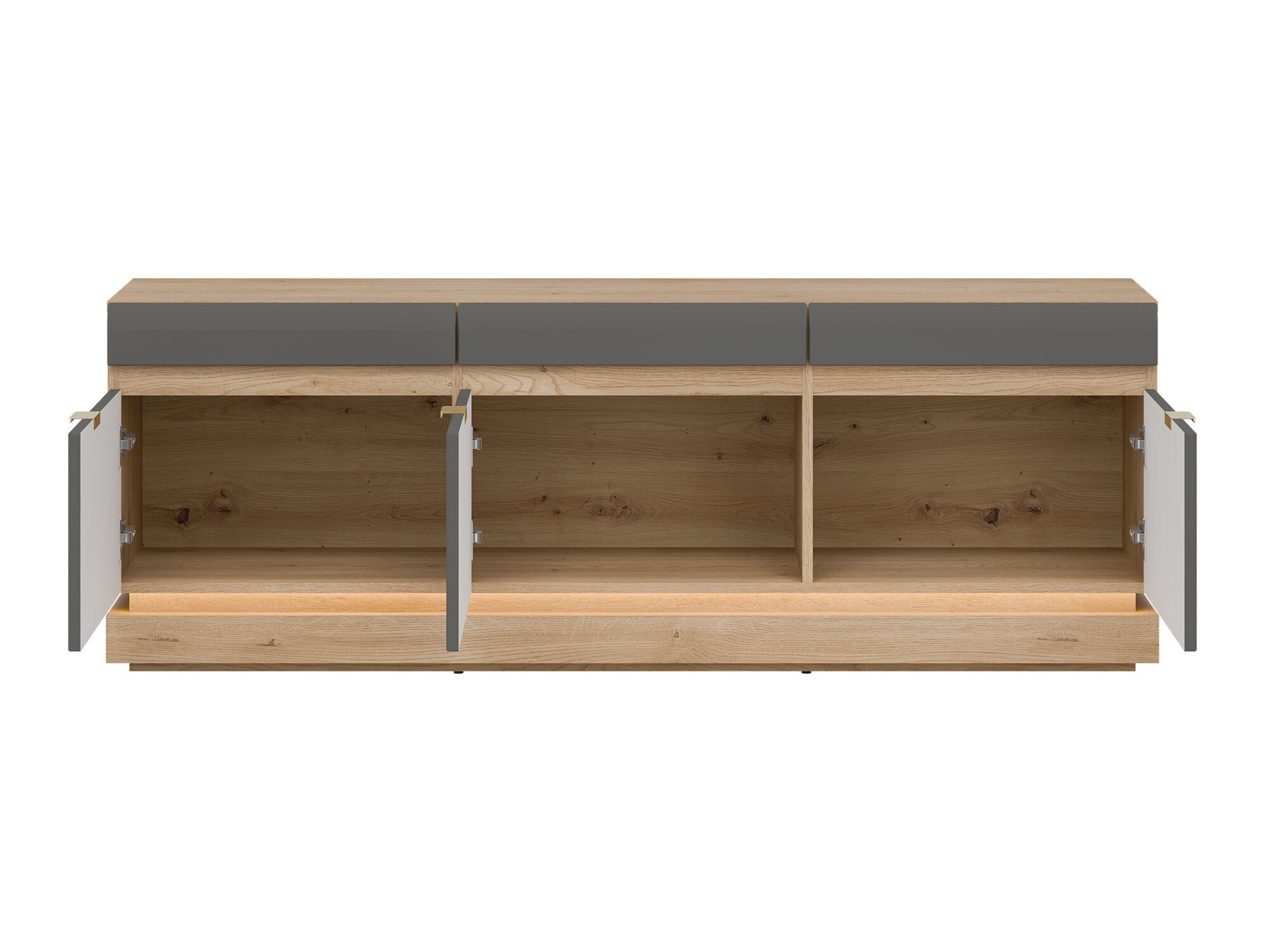 TV stand Teselbu 100 (Grey + Torro oak)