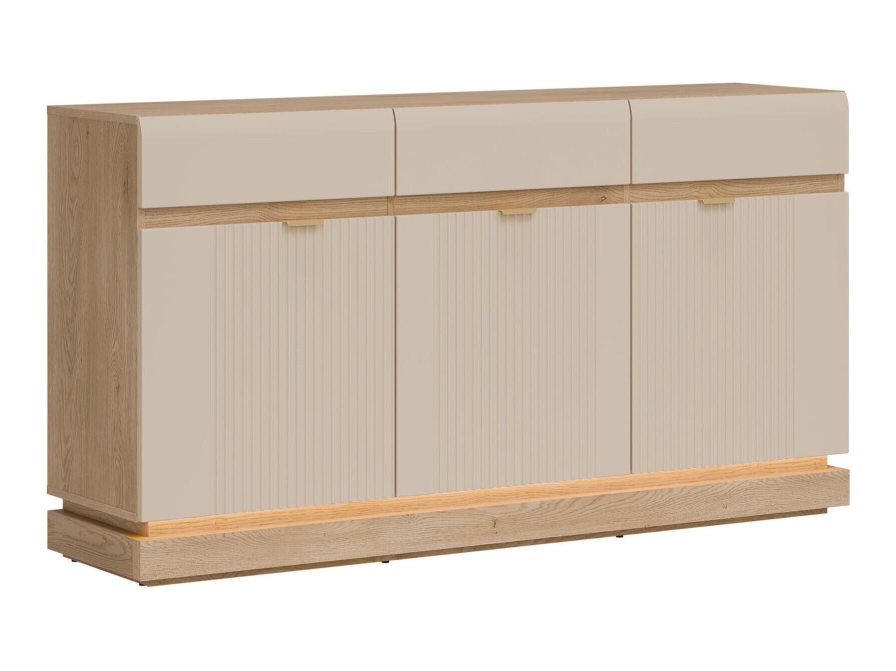 Chest of drawers Teselbu 104 (Cashmere + Oak)