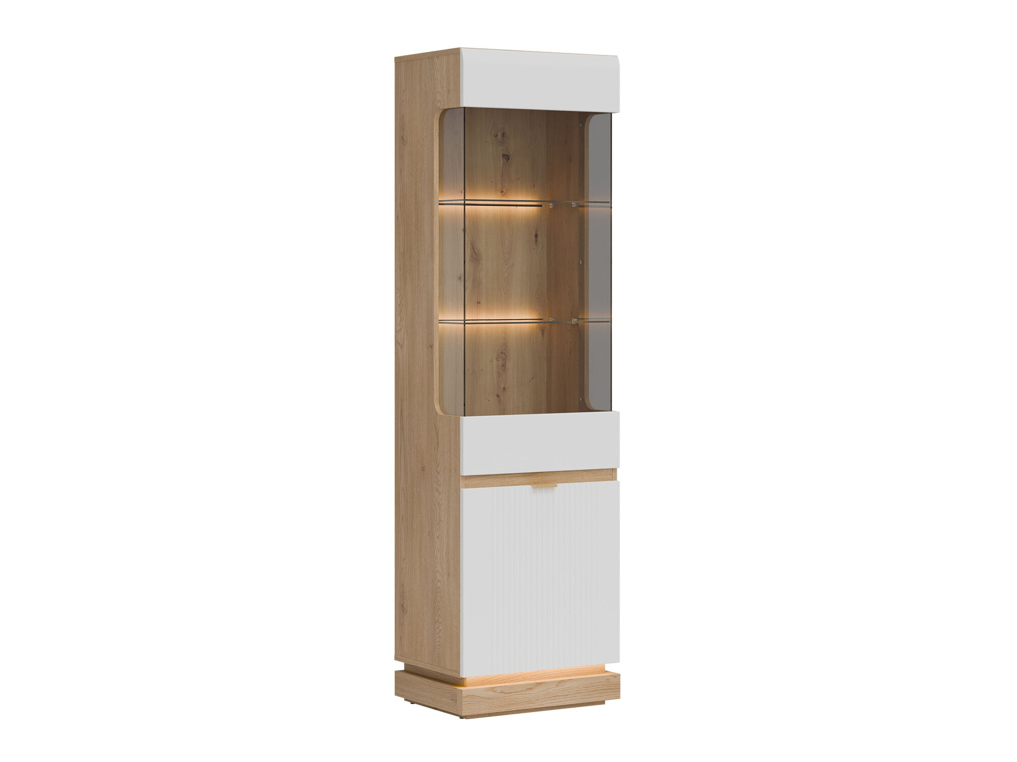 Bookcase Teselbu 109 (White + Oak)