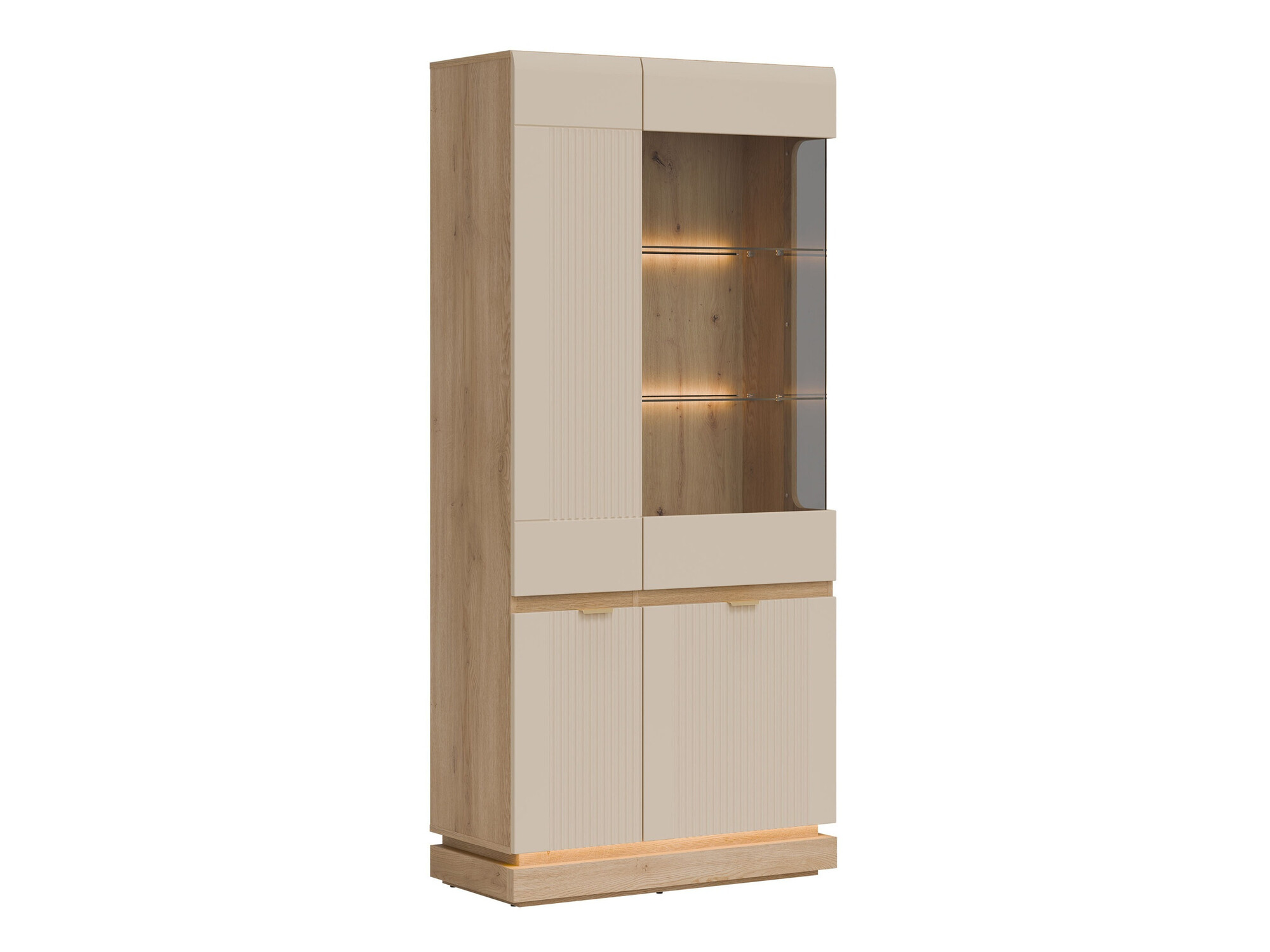 Bookcase Teselbu 111 (Cashmere + Oak)