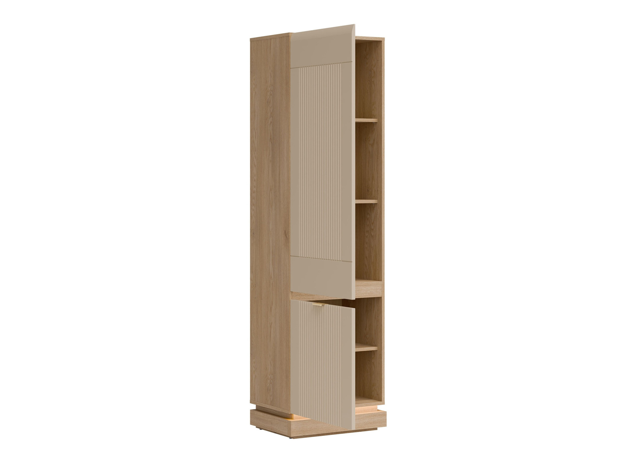 Bookcase Teselbu 112 (Cashmere + Oak)
