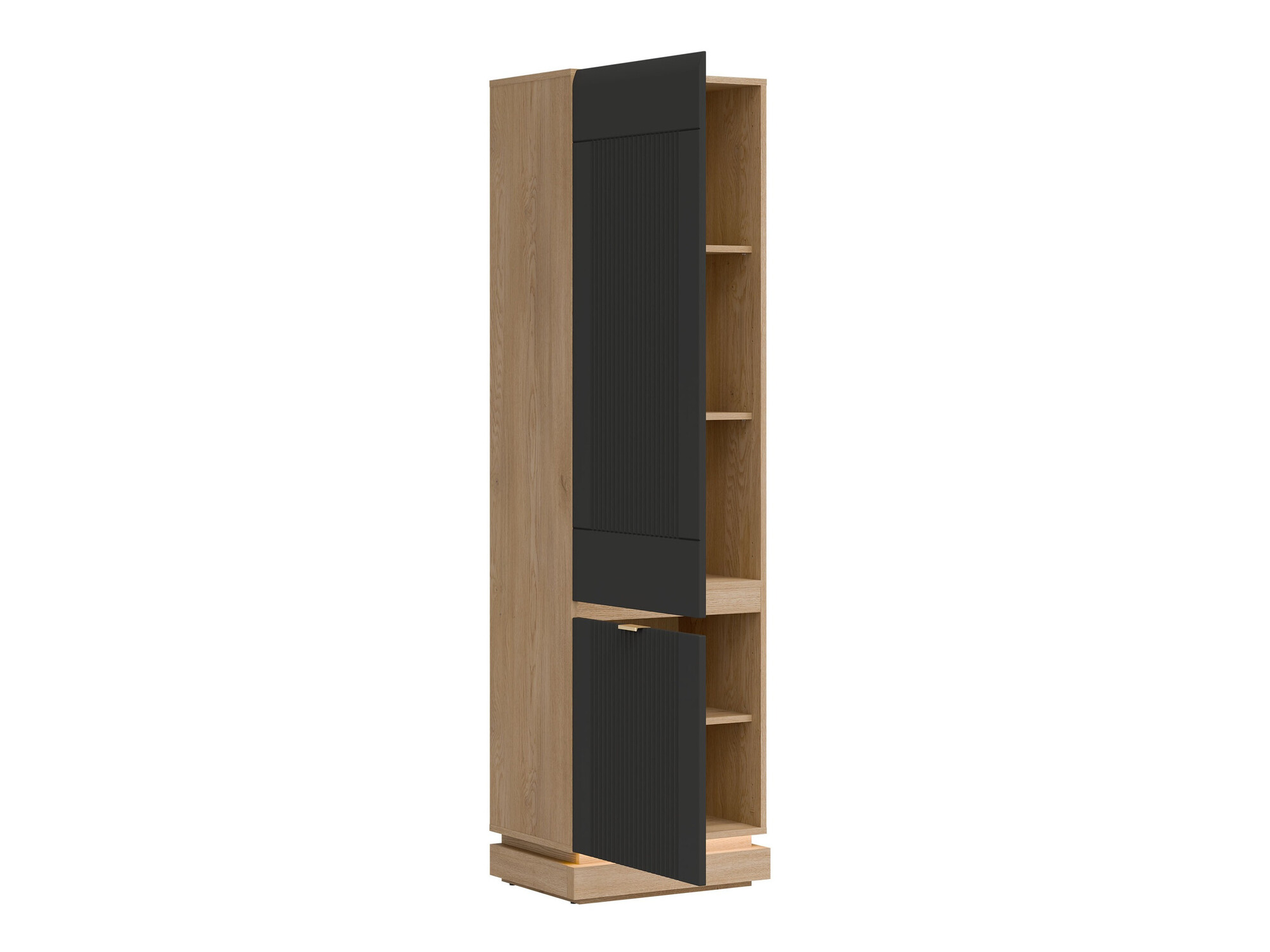Bookcase Teselbu 112 (Anthracite + Oak)