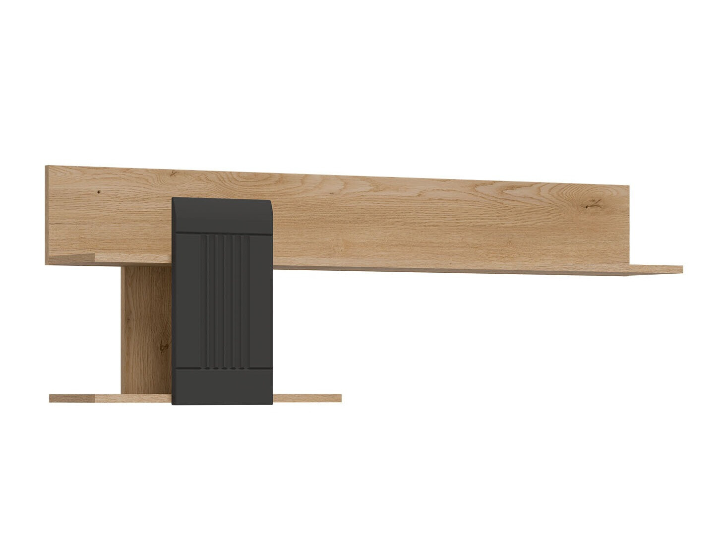 Wall shelf Teselbu 115 (Anthracite + Oak)