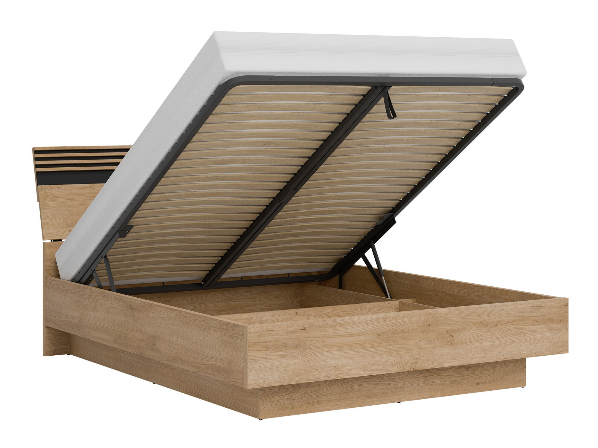 Bedroom set Teselbu 117 (Grey + Oak)