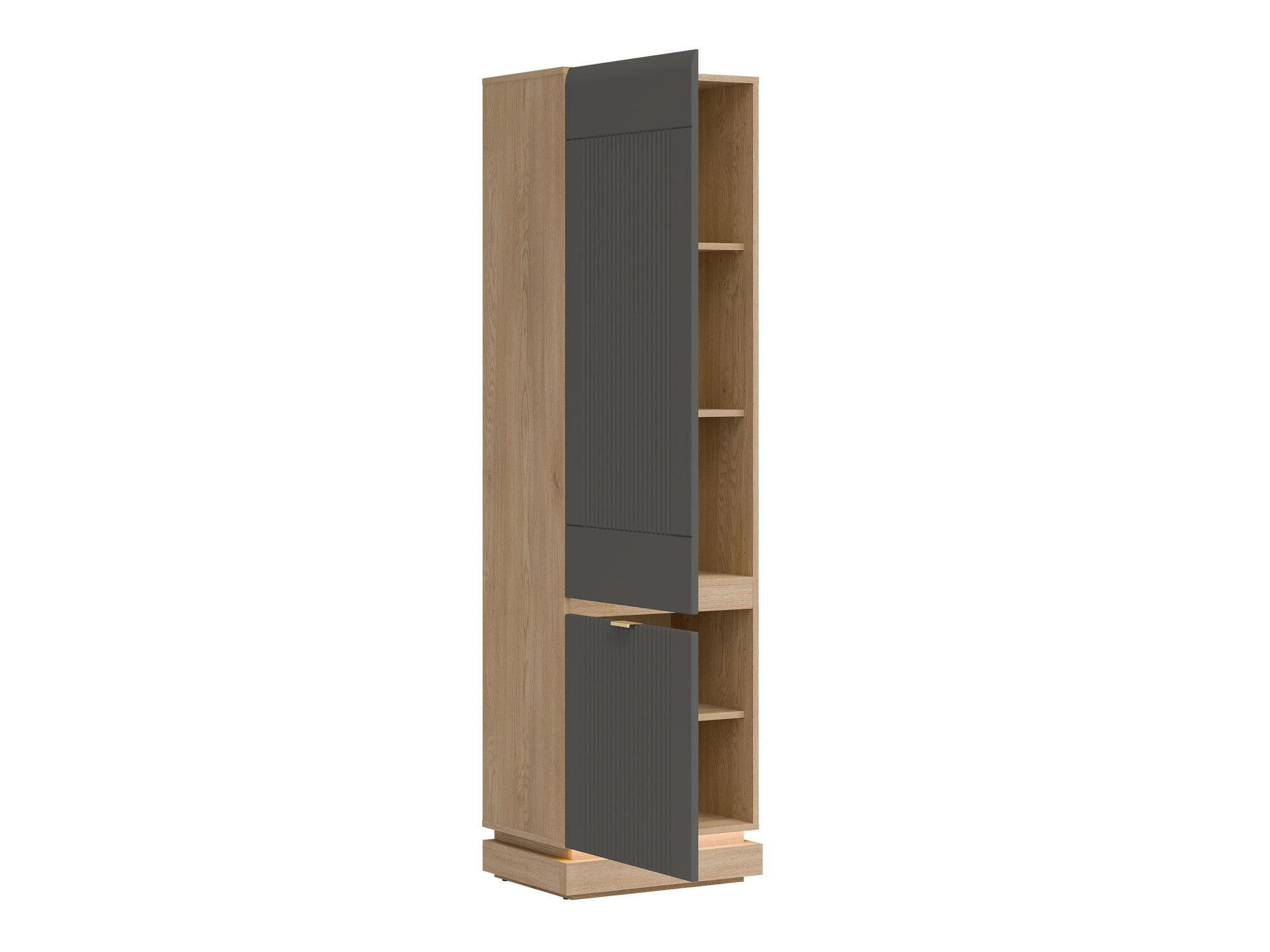 Bedroom set Teselbu 117 (Grey + Oak)