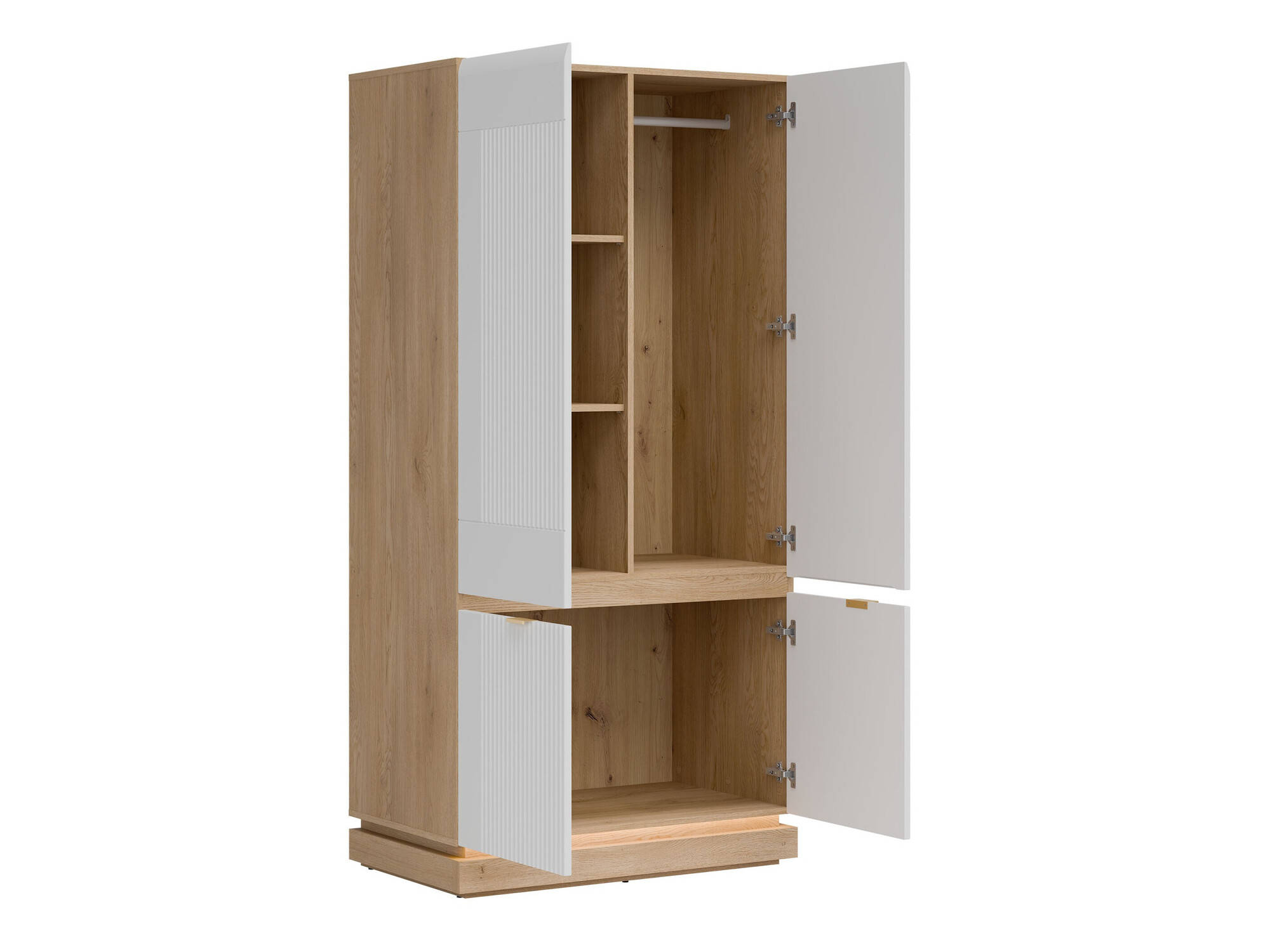 Bedroom set Teselbu 117 (White + Oak)