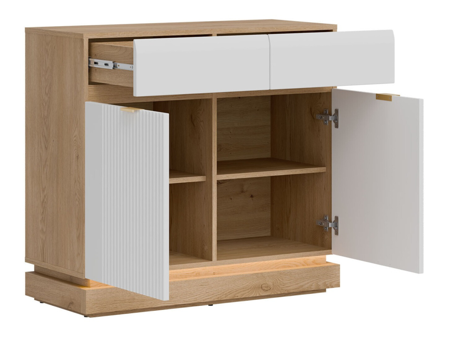 Bedroom set Teselbu 117 (White + Oak)