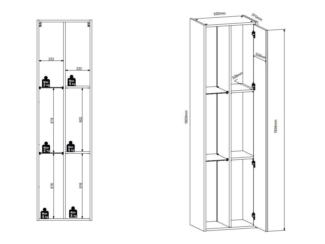 Bookcase Morfloe 105
