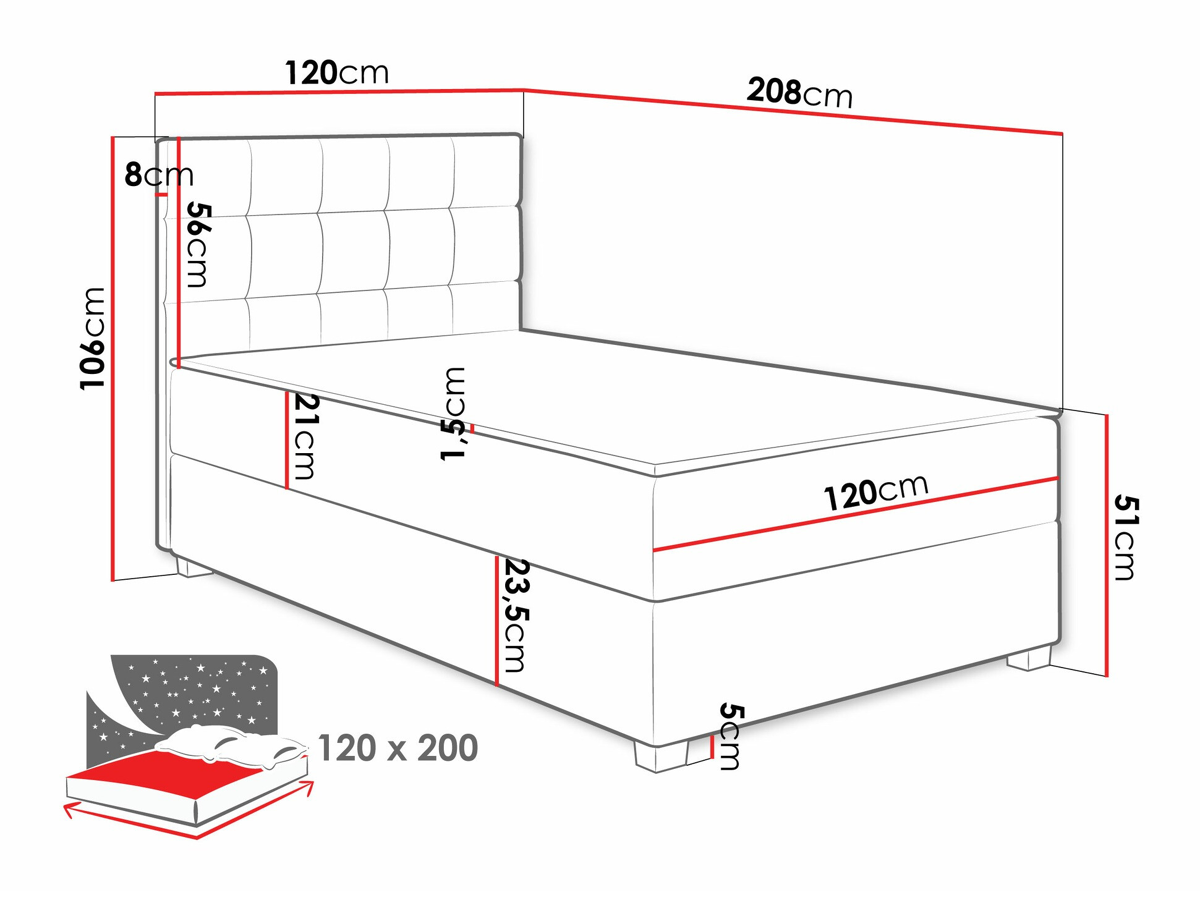 Continental bed Sanford 107 (Manila 14)