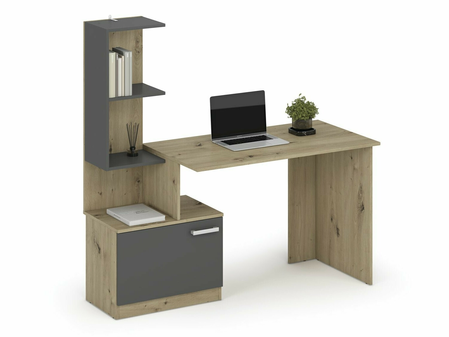 Desk Houston 1948 (Graphite + Artisan oak)