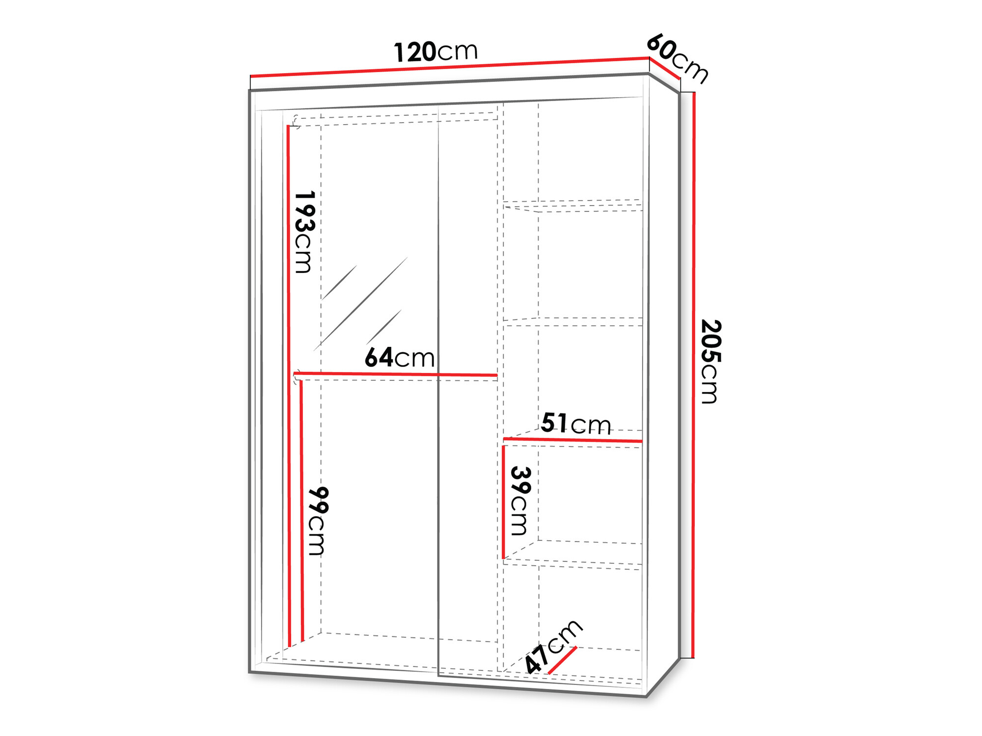 Wardrobe Hederus (White)