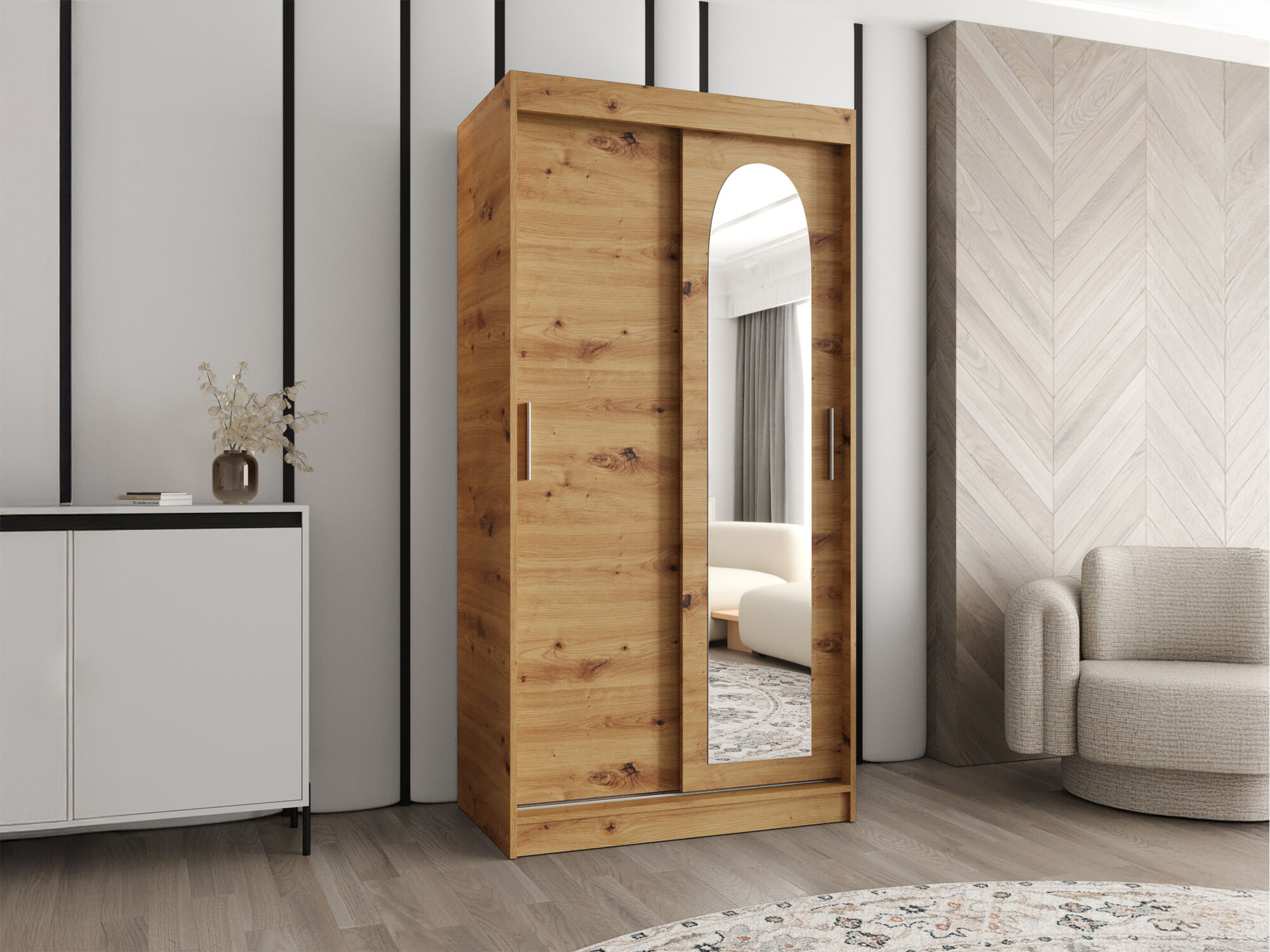 Wardrobe Hartford 505 (Artisan oak)