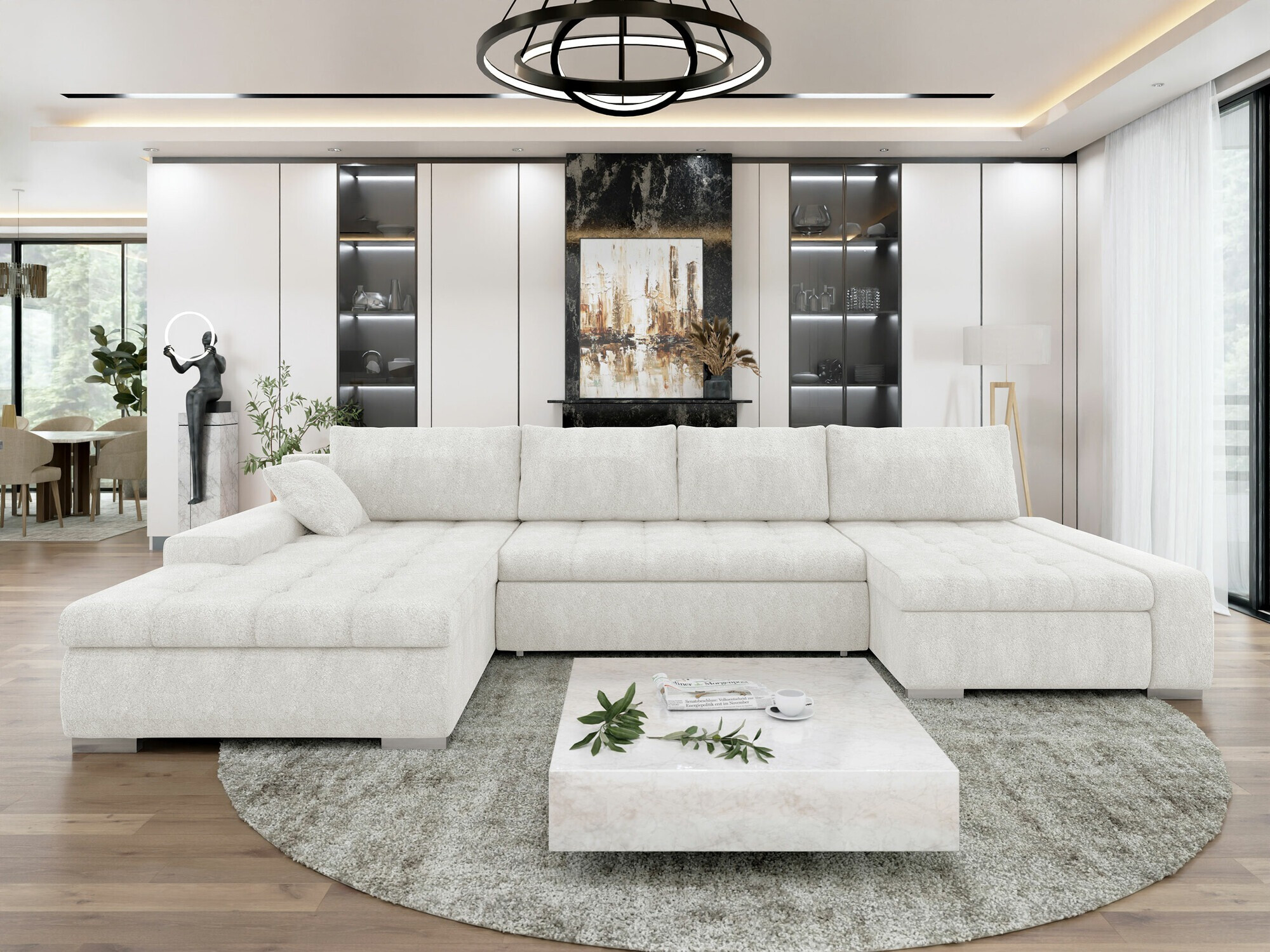 Corner sofa Comfivo 106 (Coral 70)