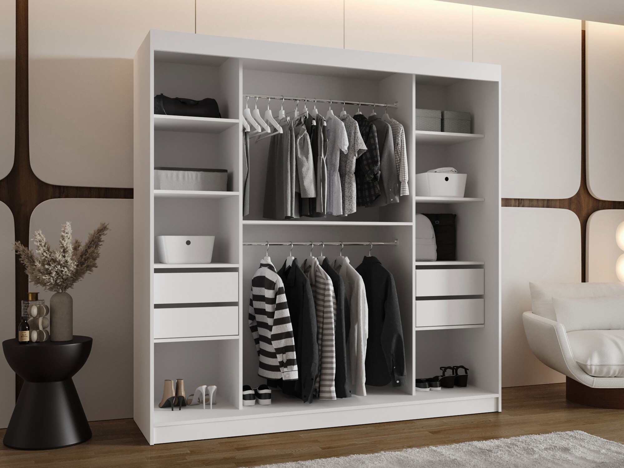 Wardrobe Hartford 507 (Black)
