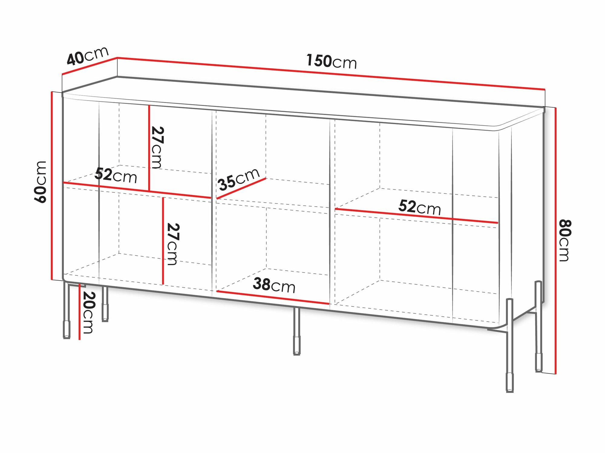 Sideboard Nobilitas (Black)
