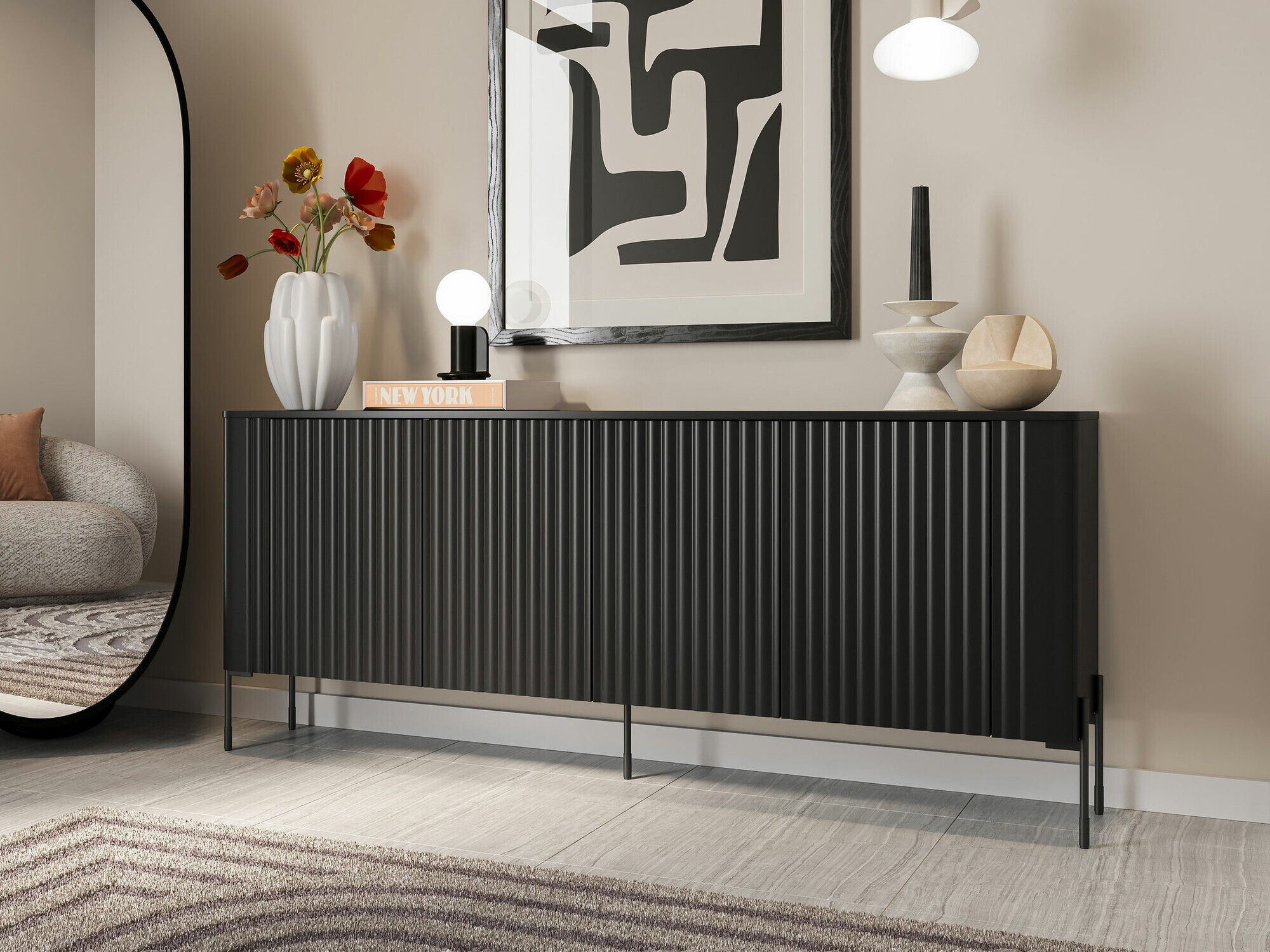 Sideboard Nobilitas I (Black)