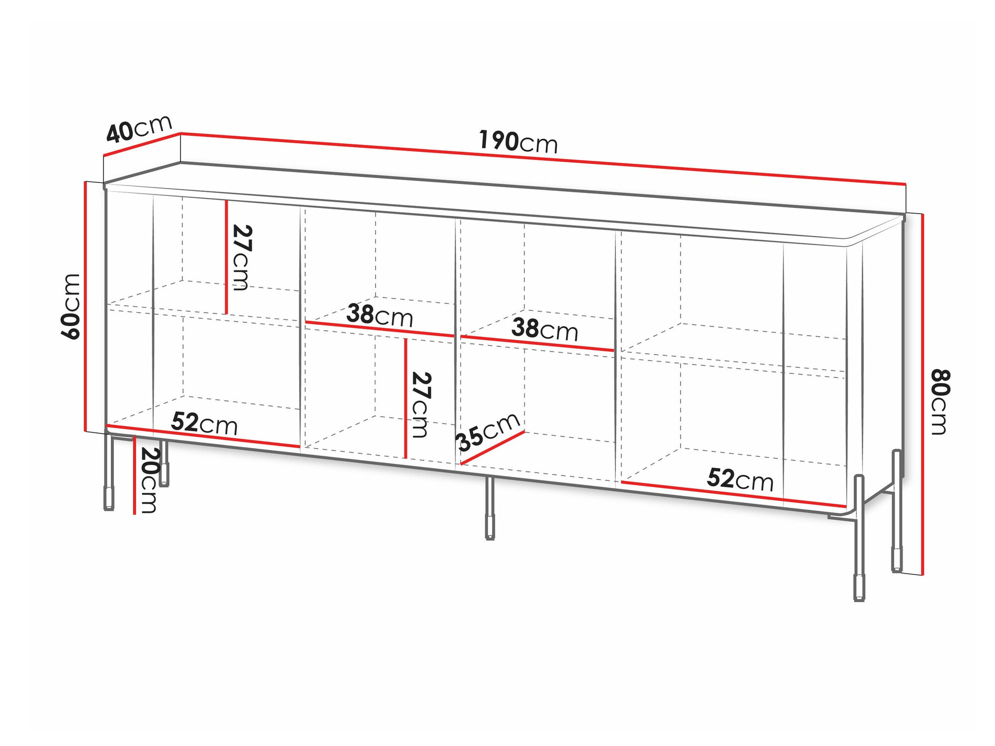 Sideboard Nobilitas I (Cashmere)
