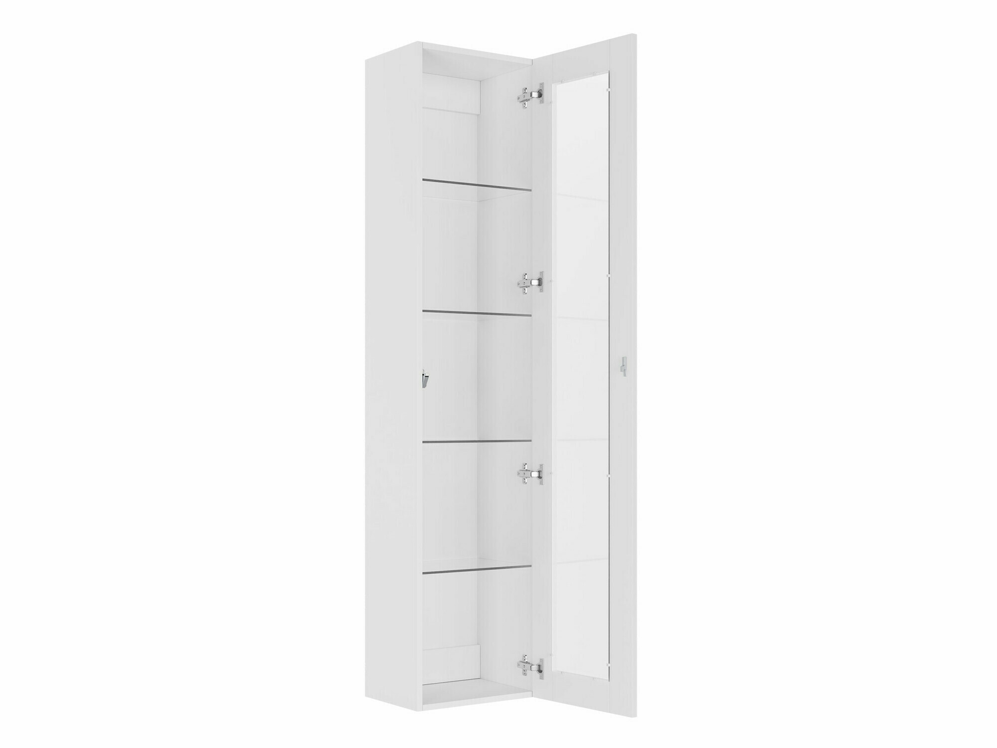 Wall shelf Vilrin IV (White + Glossy white)