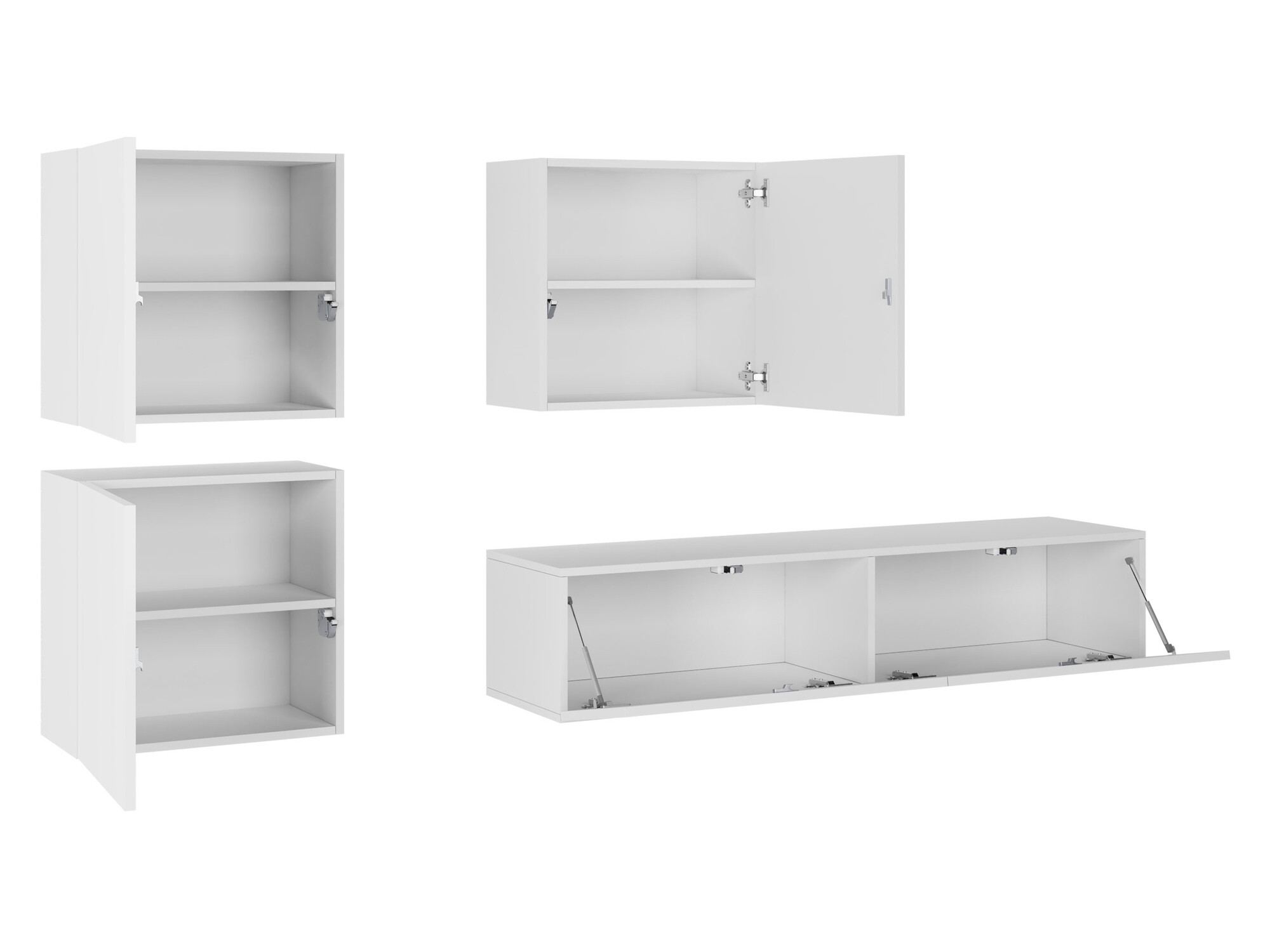 Living room set Vilrin IV (Black + Glossy black)
