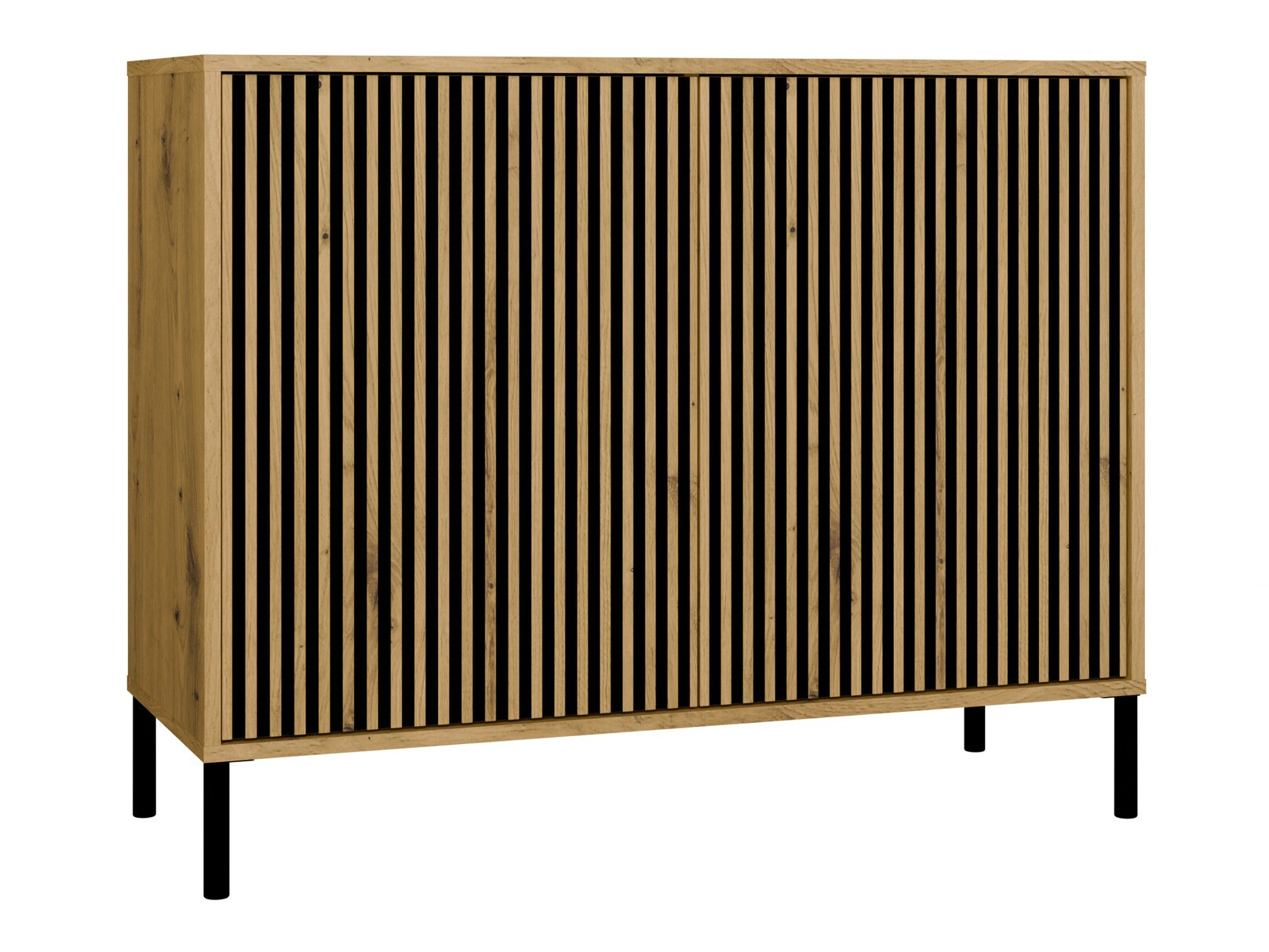 Sideboard Orlsone 108 (Black + Artisan oak)