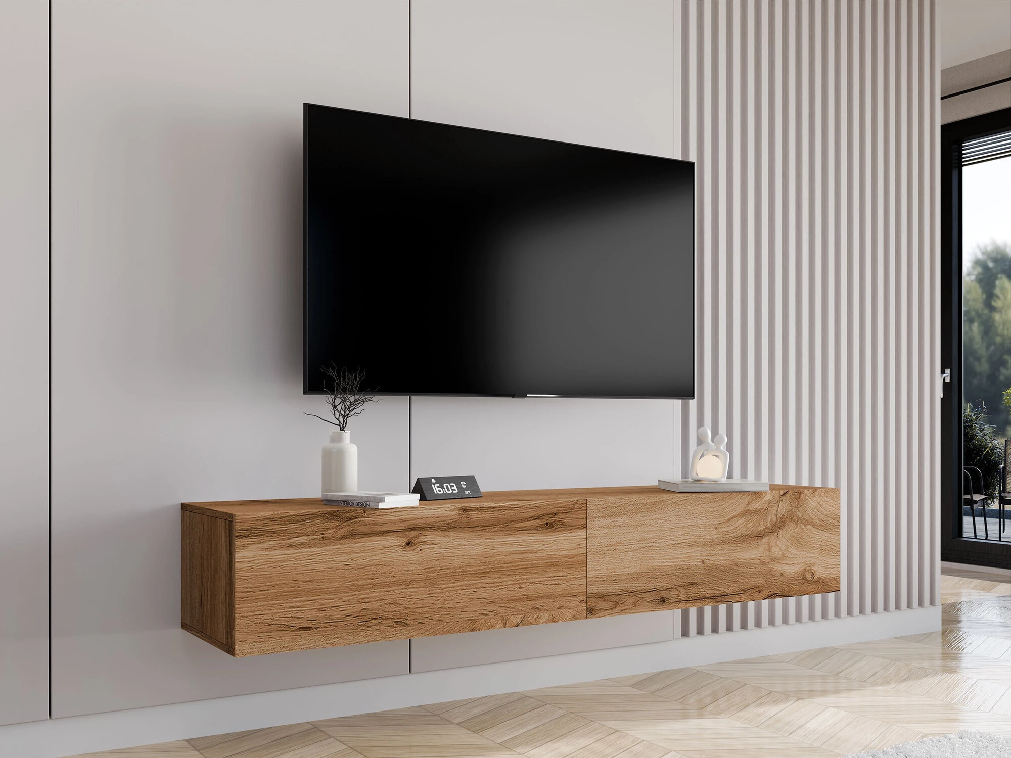 TV stand Vilrin I (Wotan Oak)