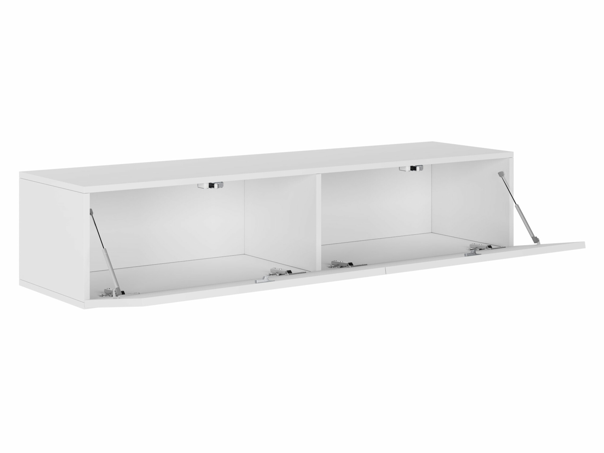 TV stand Vilrin II (White + Glossy white)