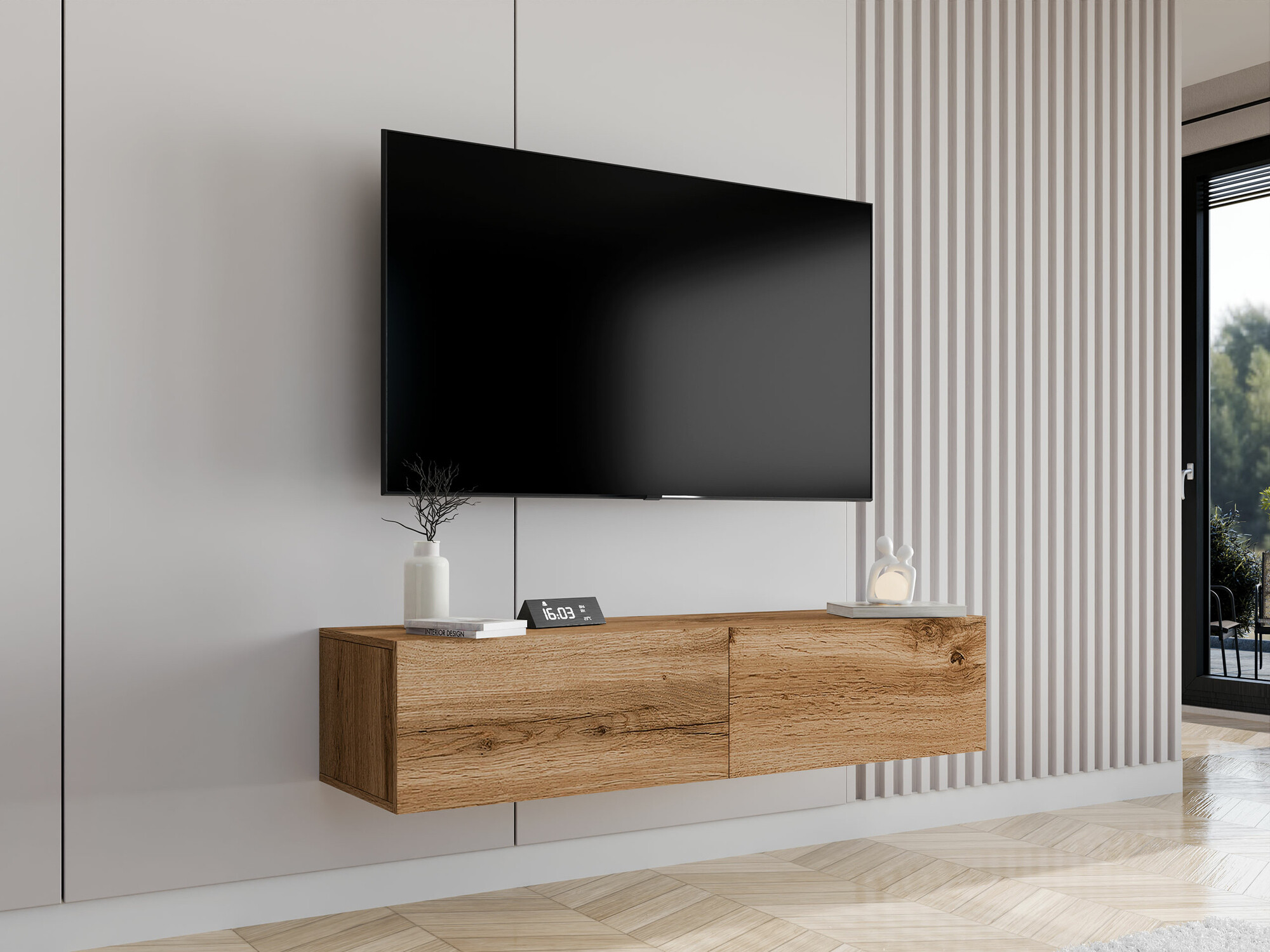 TV stand Vilrin II (Wotan Oak)