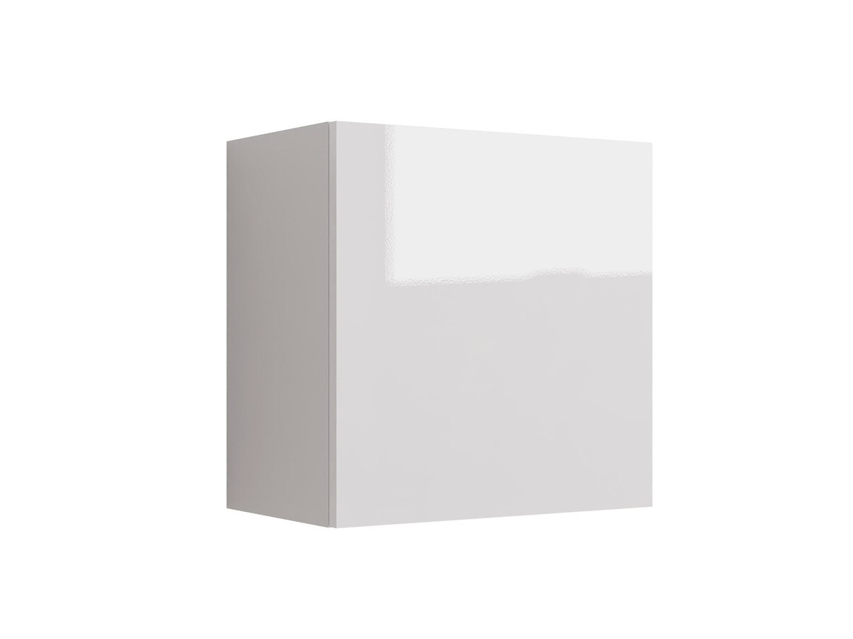 Wall cabinet Vilrin I (White + Glossy white)