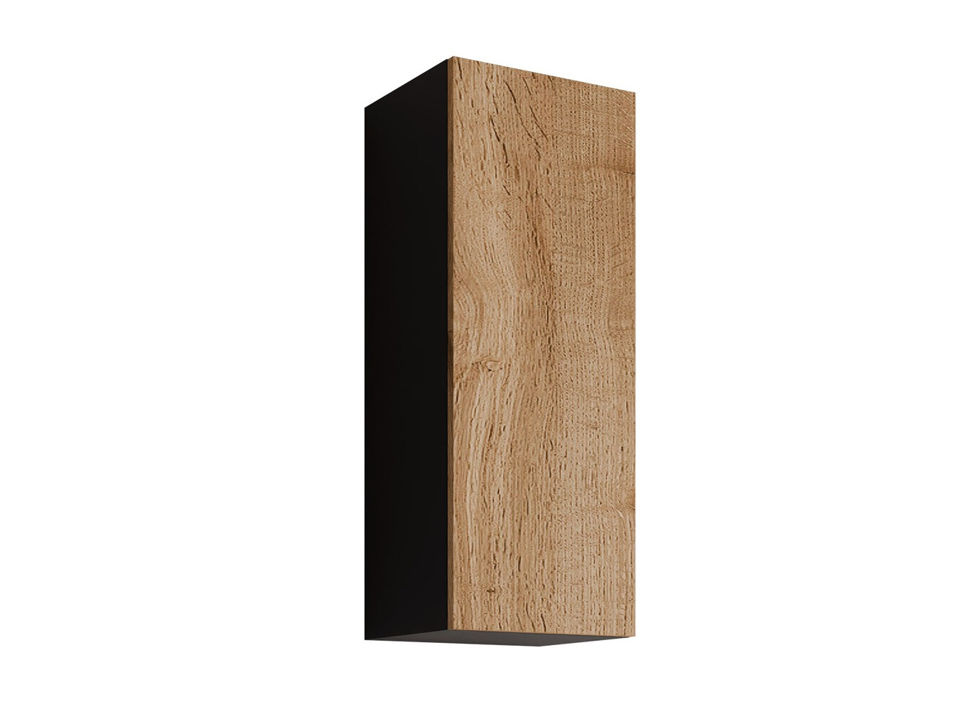 Wall cabinet Vilrin VI (Black + Wotan Oak)