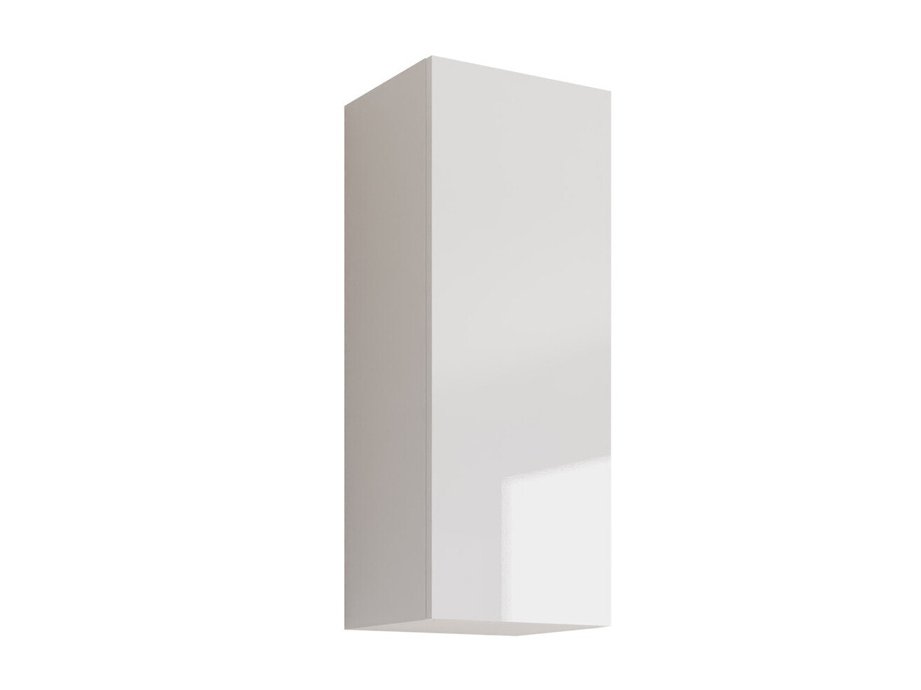 Wall cabinet Vilrin VI (White + Glossy white)