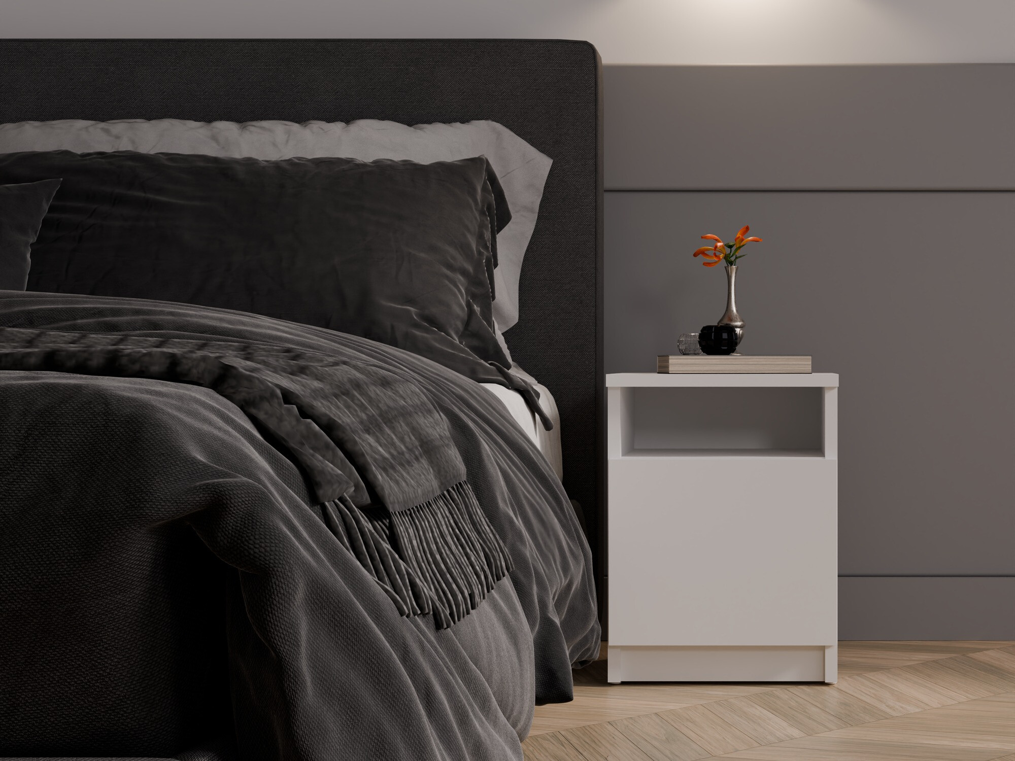 Bedside table Mandeville 305 (White)