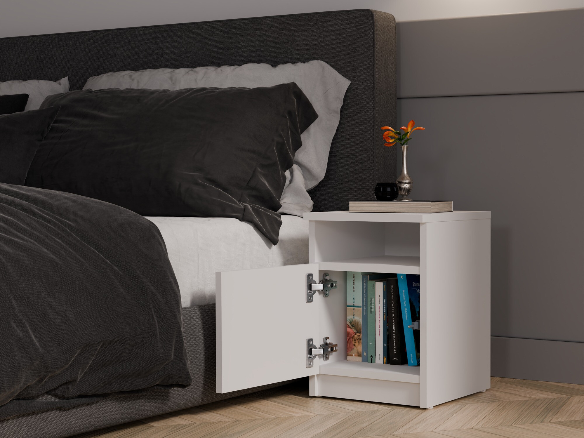 Bedside table Mandeville 305 (White)