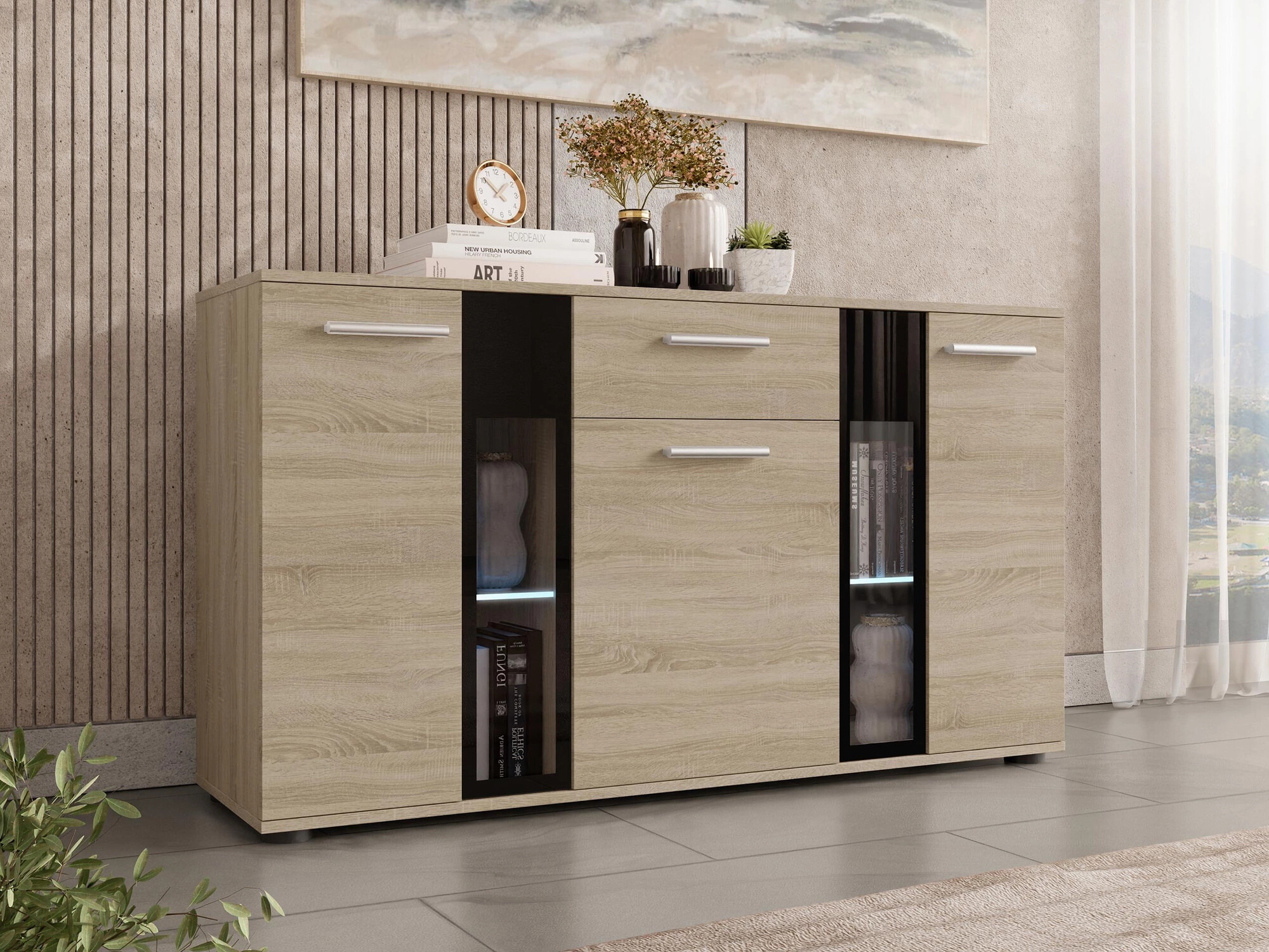 Chest of drawers Genio (Sonoma oak)