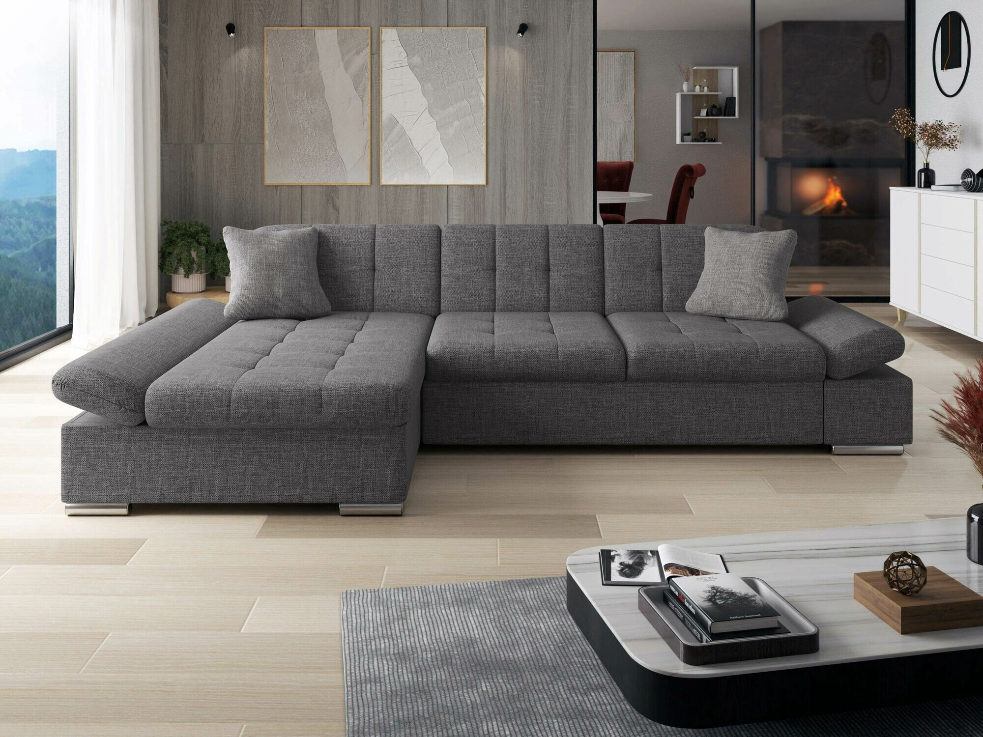 Corner sofa Comfivo Serenitas (Lux 06 + Lux 05)