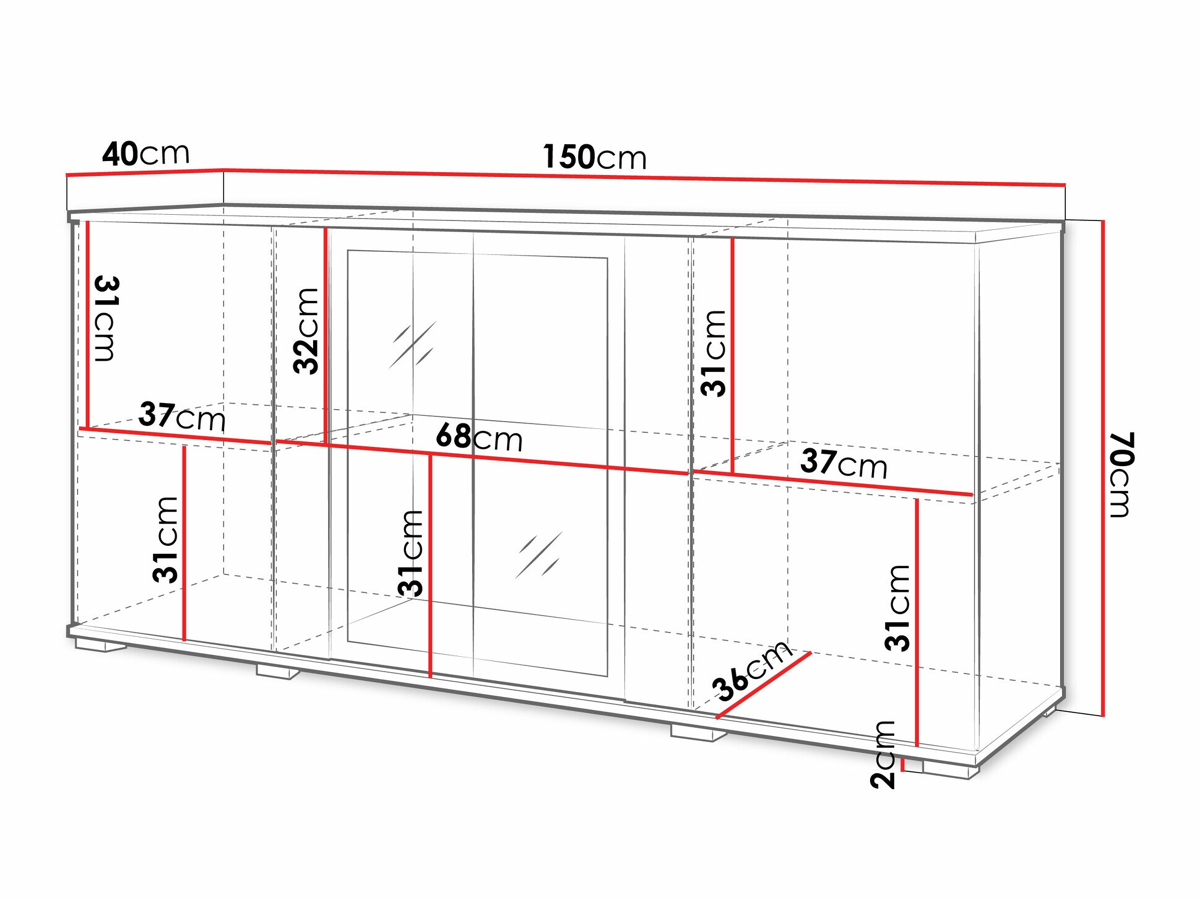 Sideboard Torcame 102 (Black)