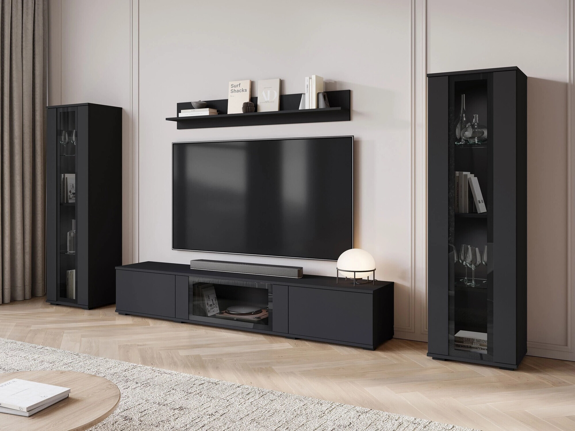Living room set Torcame 103 (Black)