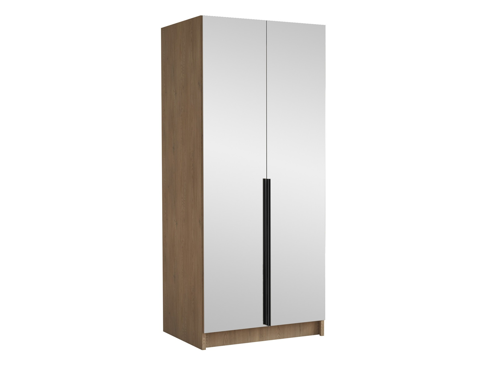 Wardrobe Closico Staton III (Light wood + Black)