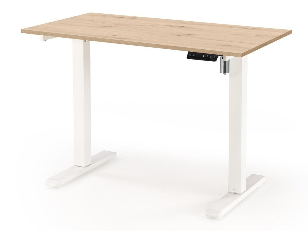 Height-adjustable desk Houston 1704 (Artisan oak + White)