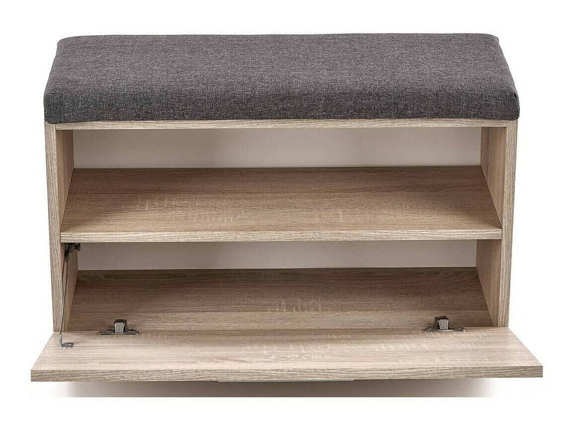 Shoe cabinet Cirveso 117 (Artisan oak + Grey)