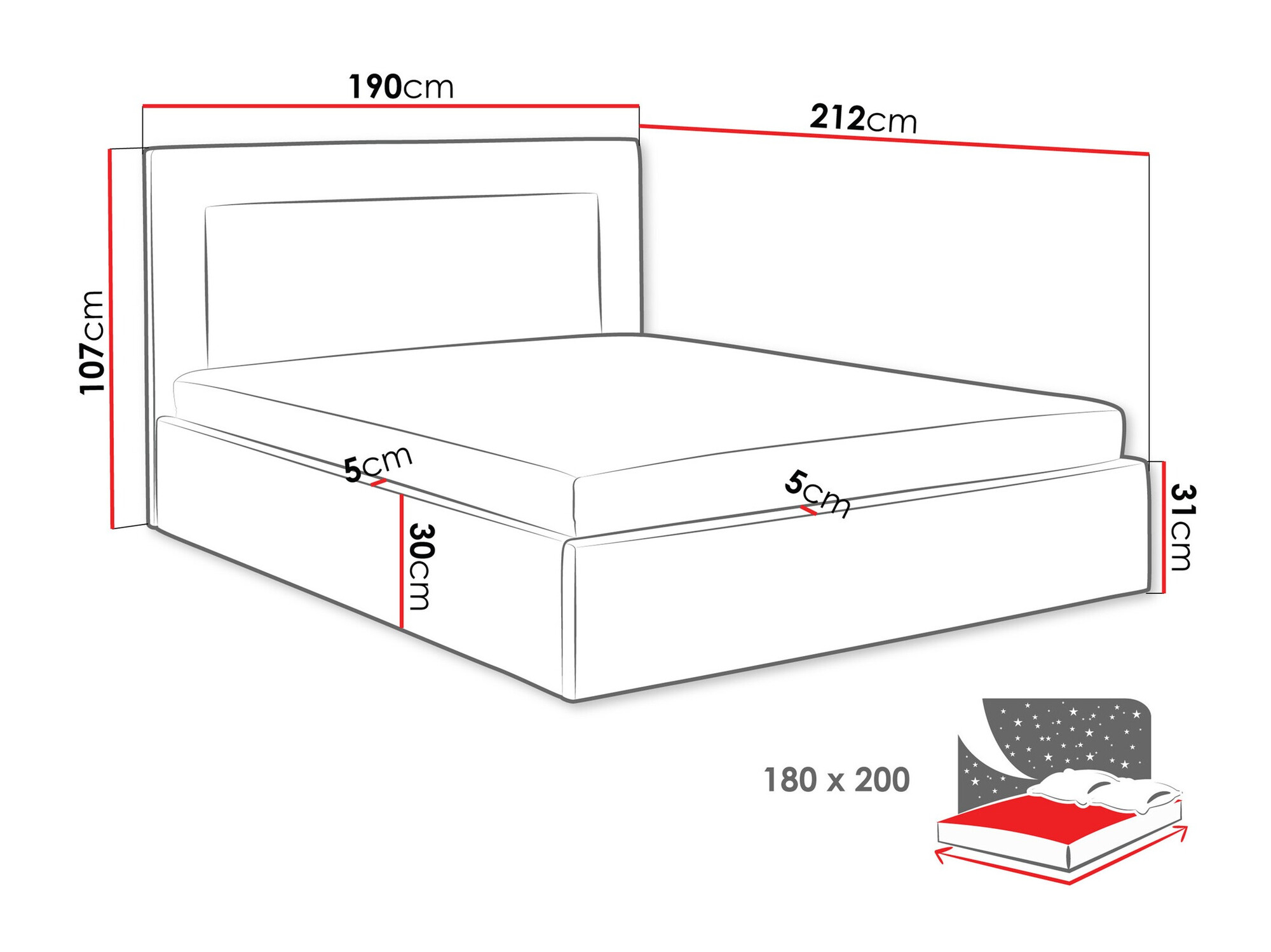 Bed Arsura (Coral 45)
